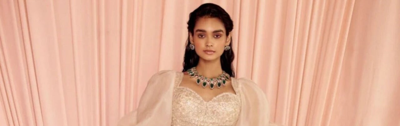 Explore Elegant Puff Sleeve Lehengas