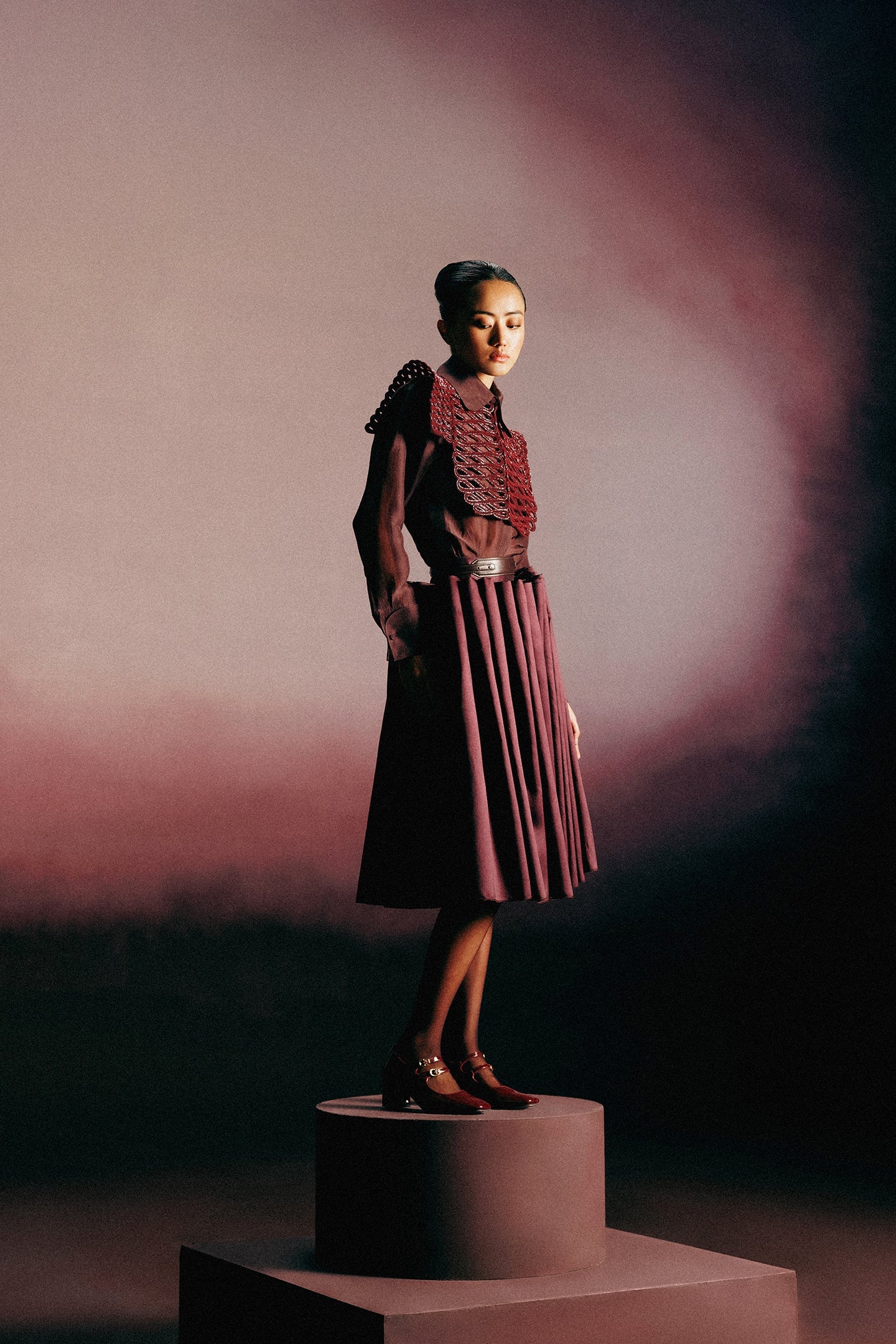 CONTINUUM PLEATED SKIRT