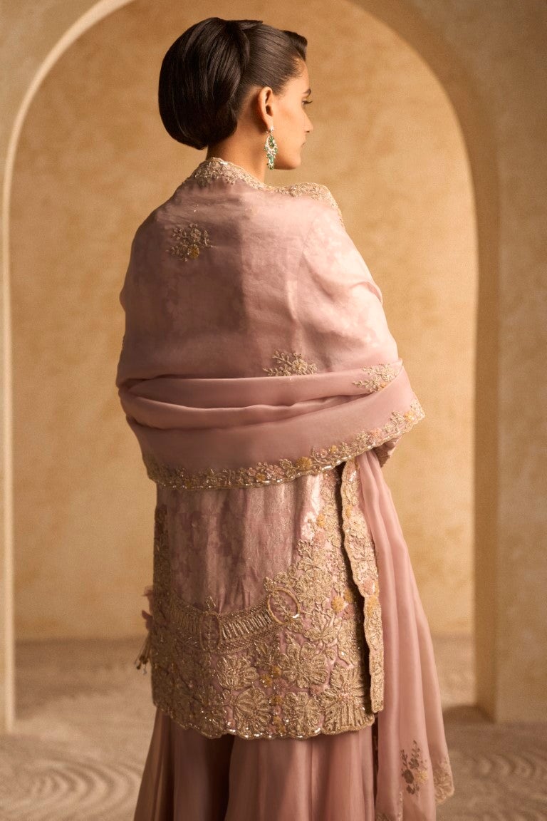 CHARISMA ROSE PINK SHARARA SET