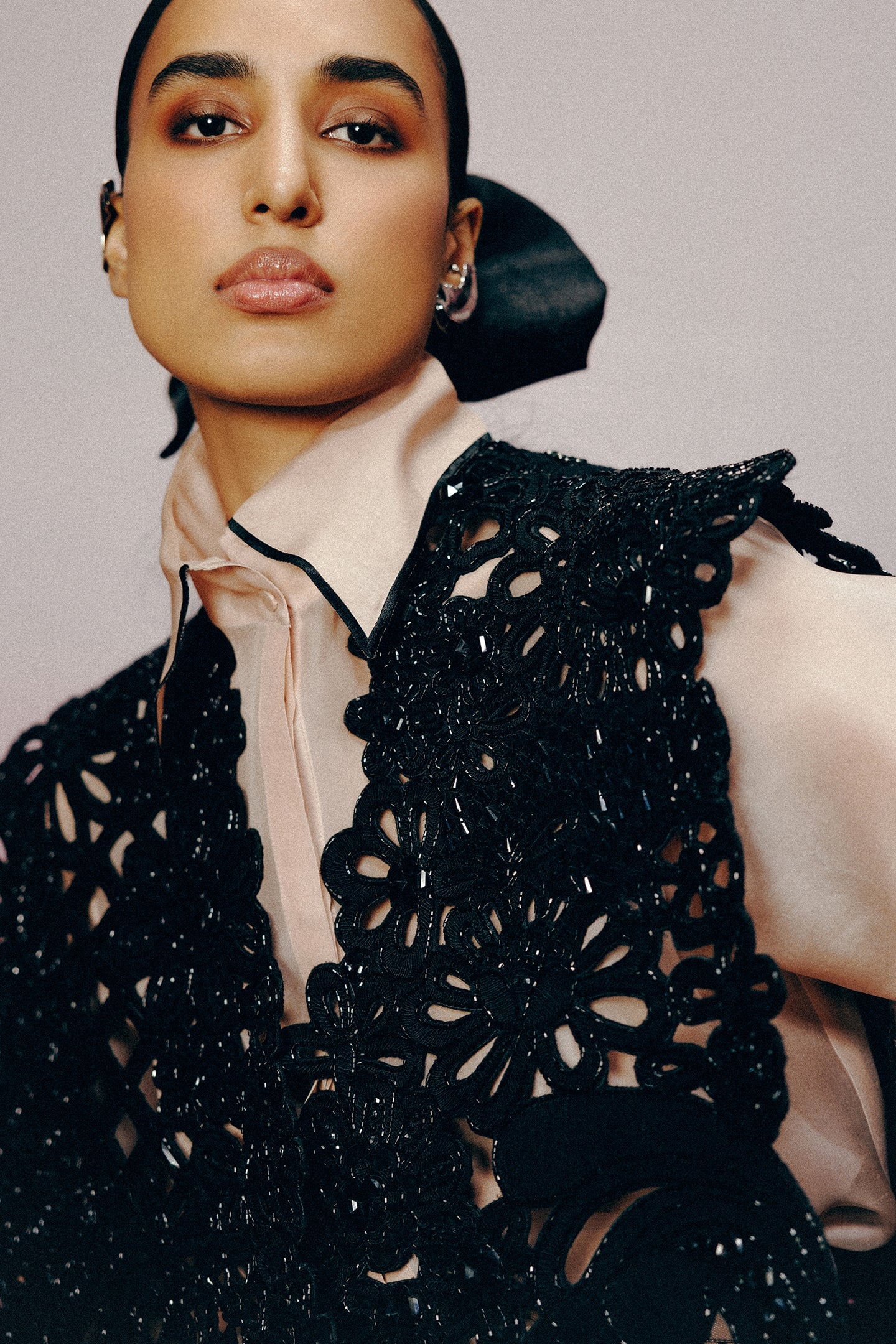 CHORUS STRUCTURED CUTWORK JACKET SET