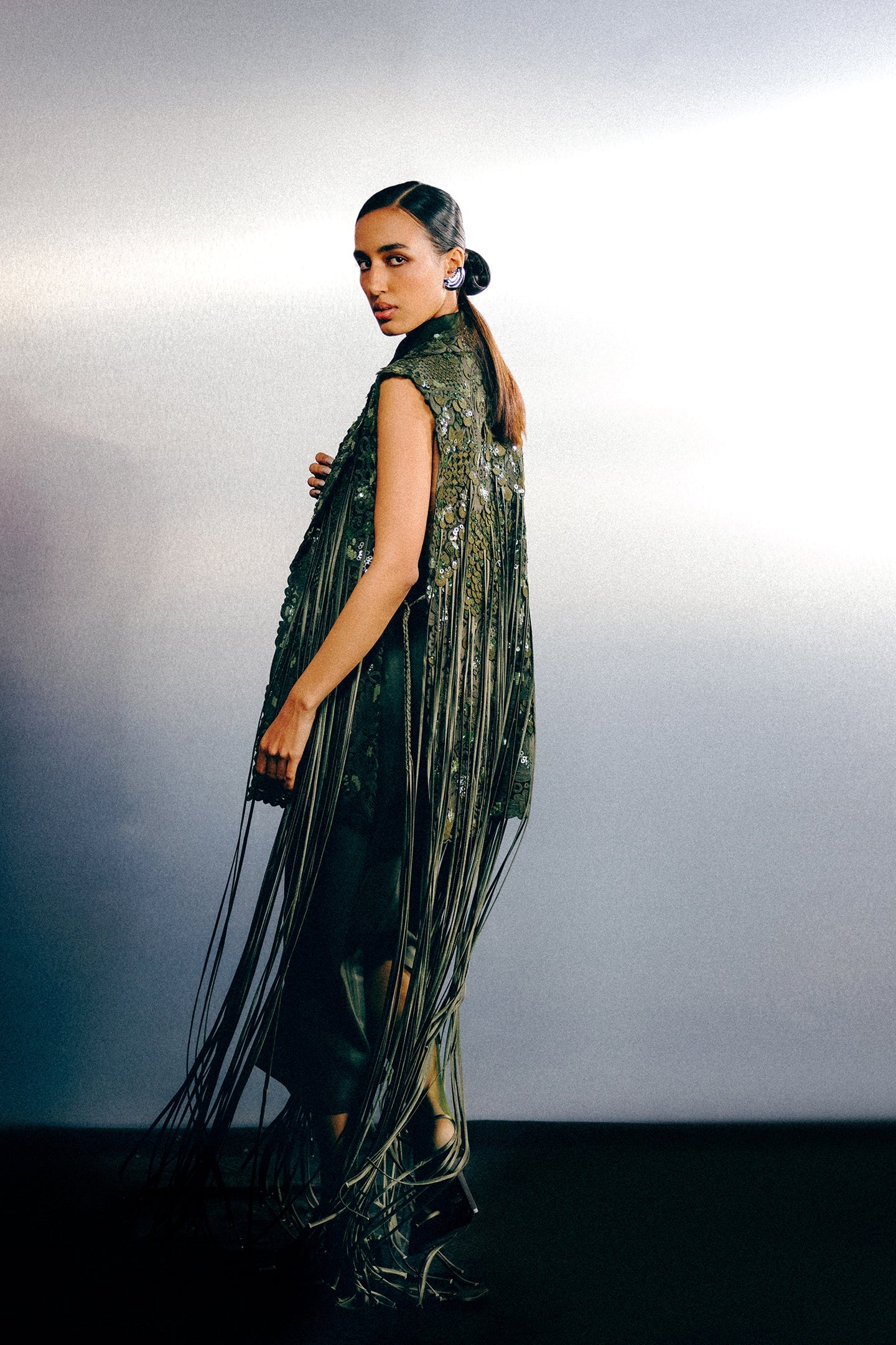 LATICE FRINGE JACKET