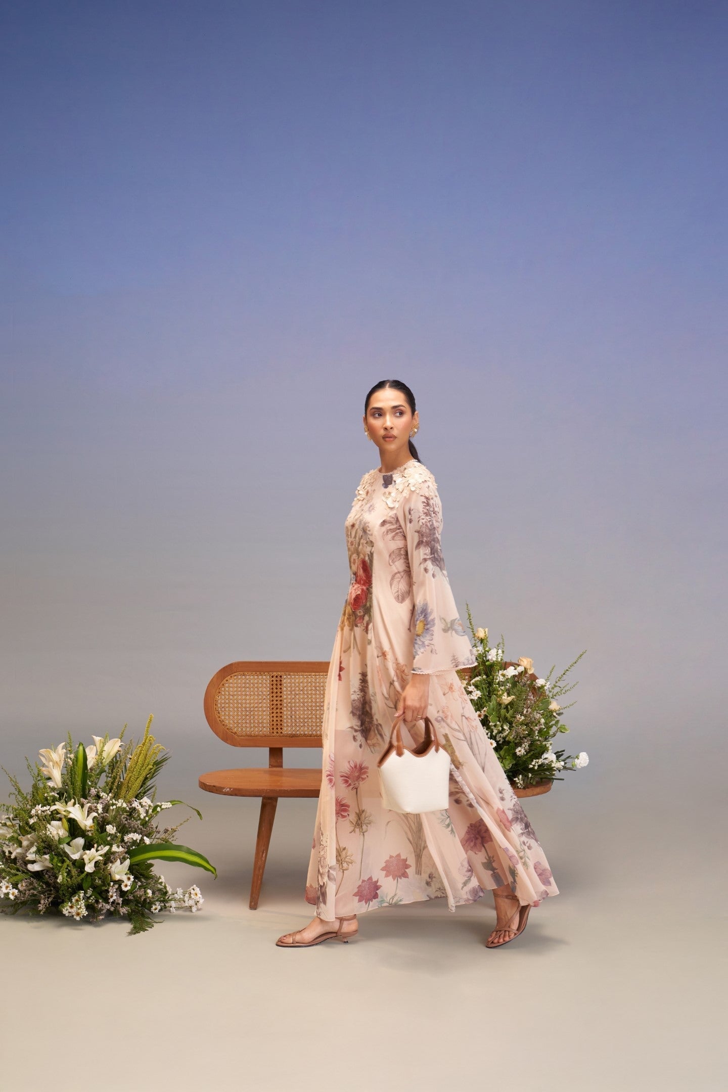 BERTHA HAND-EMBELLISHED MAXI DRESS
