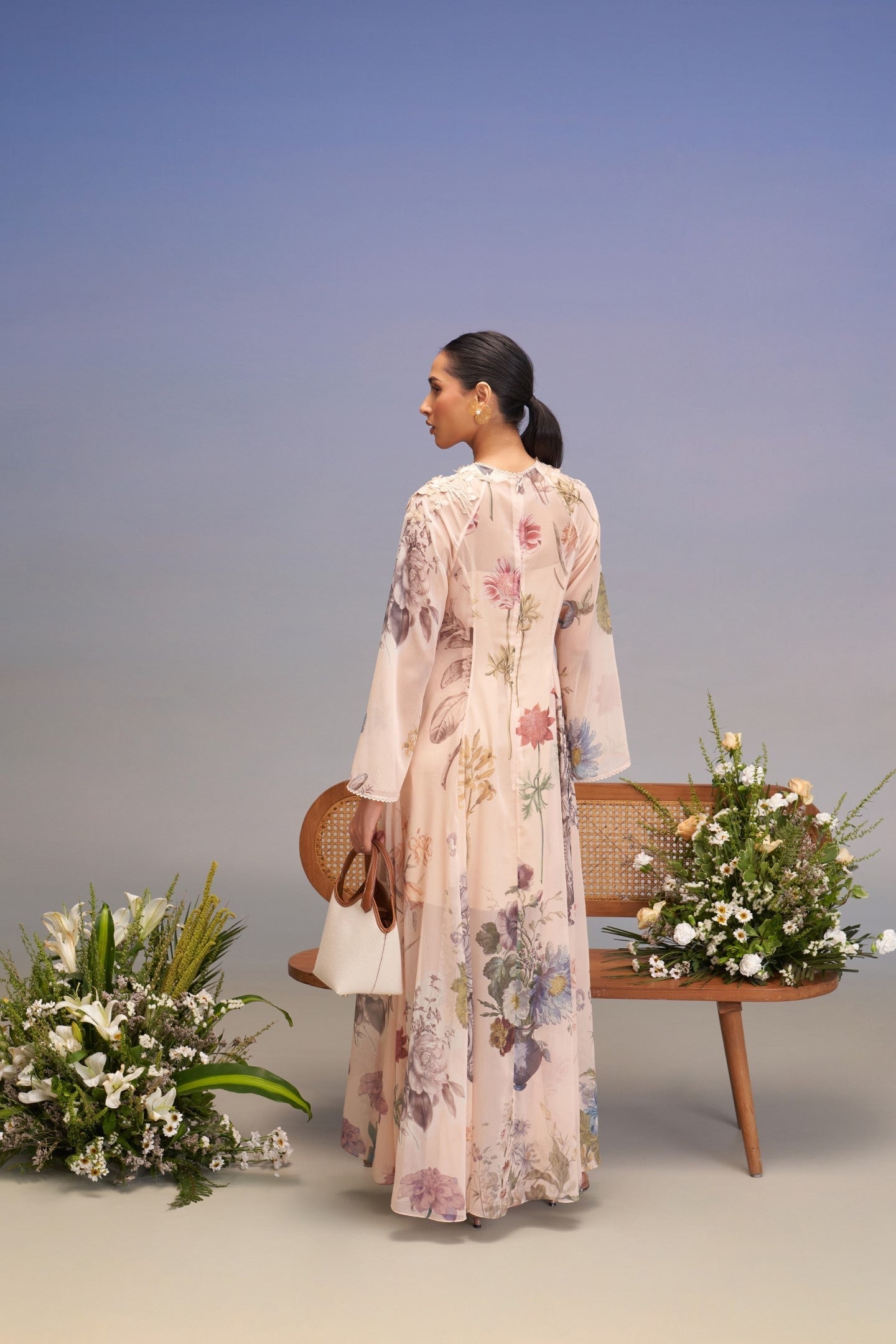 BERTHA HAND-EMBELLISHED MAXI DRESS