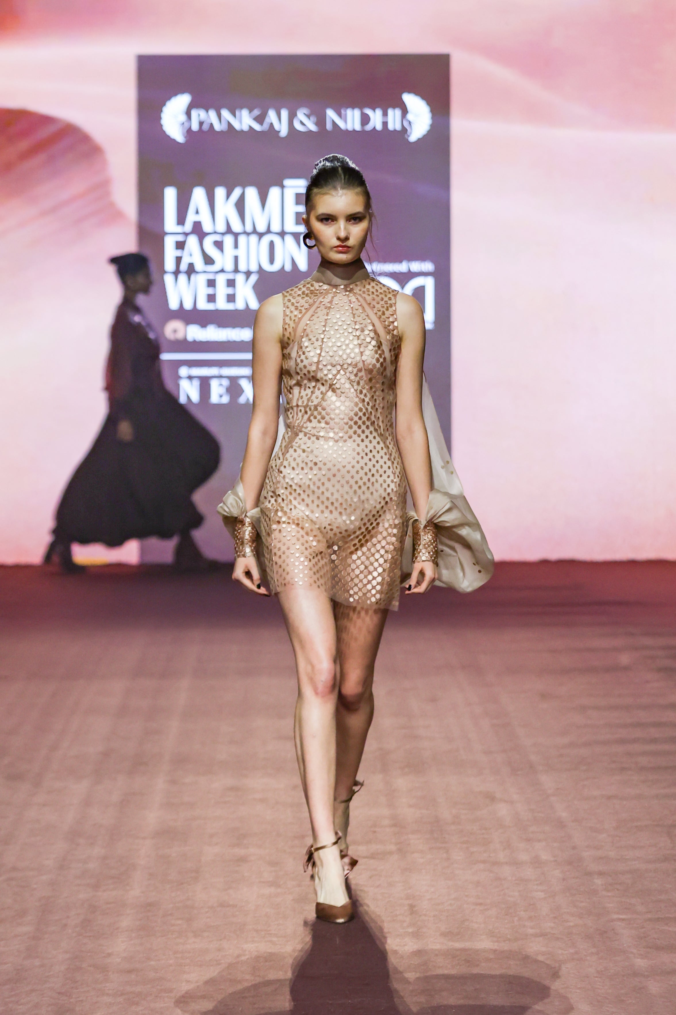 Araquis Galaxy Sheer Dress