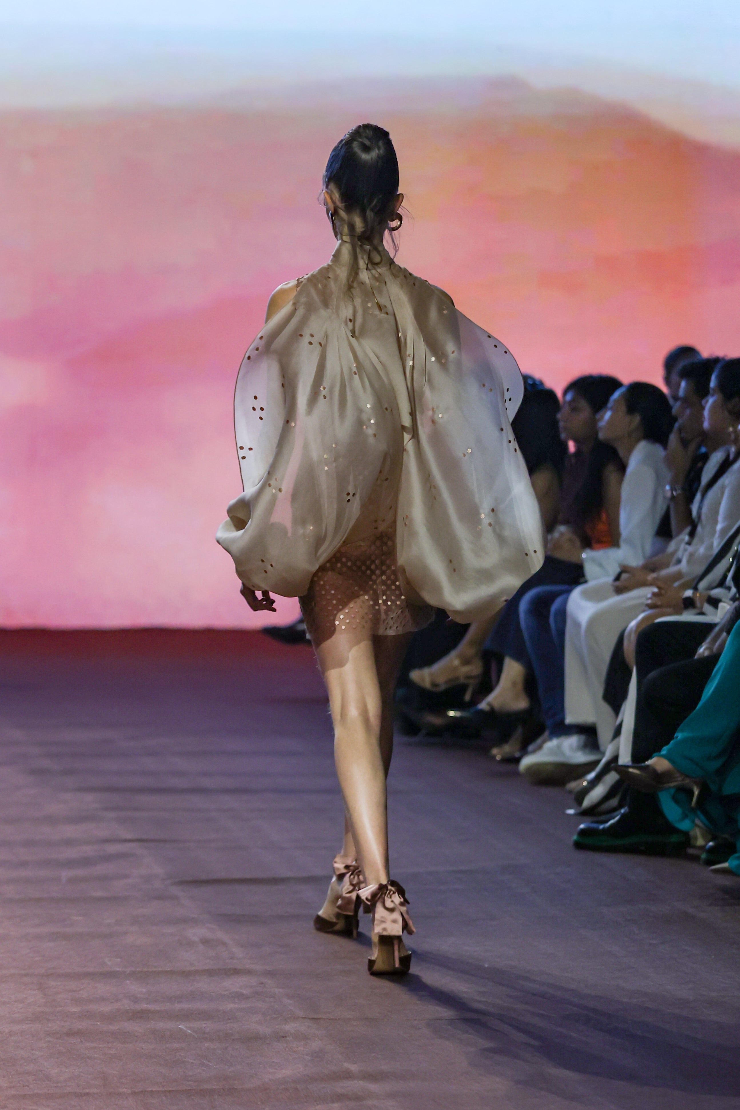 Araquis Galaxy Sheer Dress
