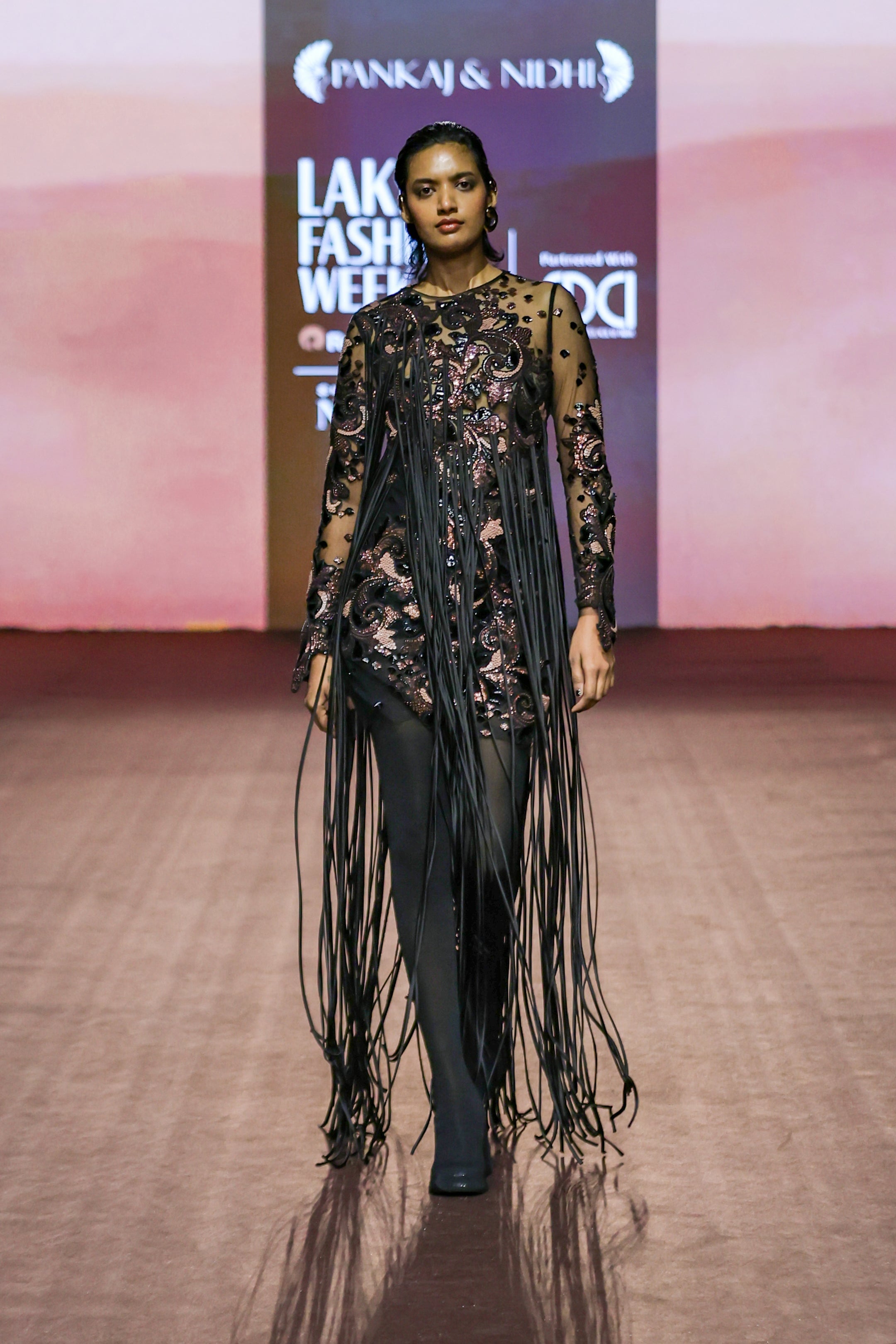 Araquis Corvus Fringe Dress