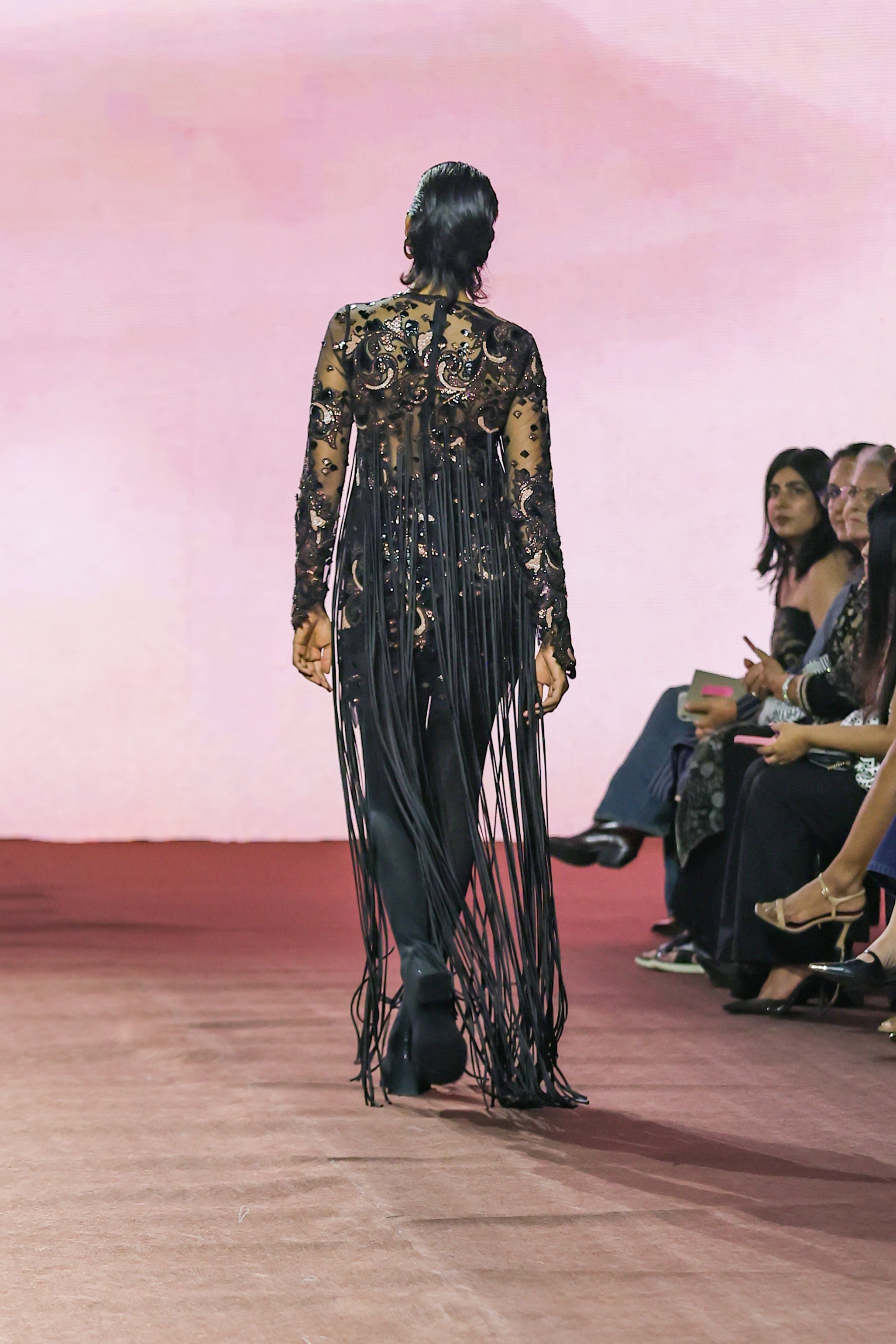 Araquis Corvus Fringe Dress