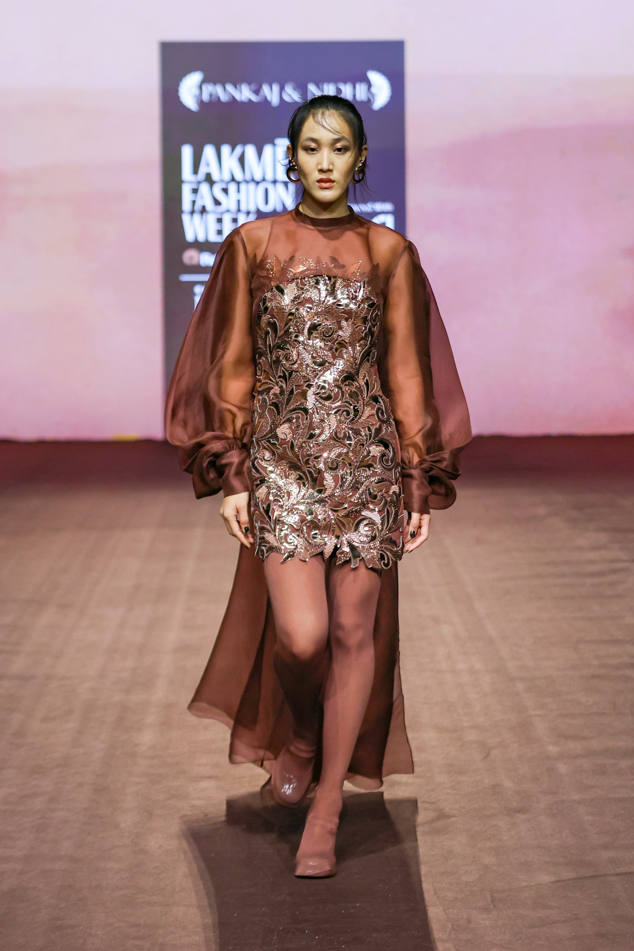 Araquis Cinnamon Haze Dress And Cape