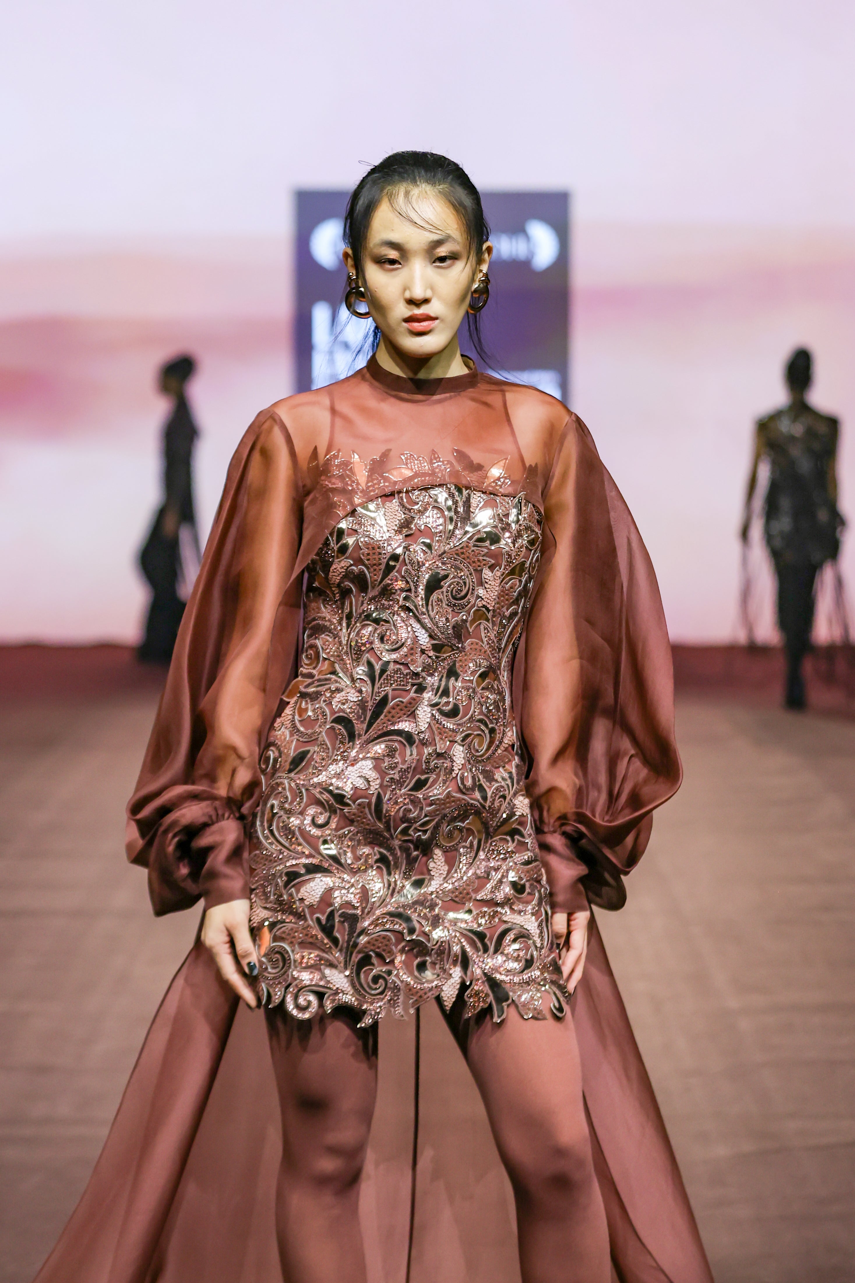 Araquis Cinnamon Haze Dress And Cape