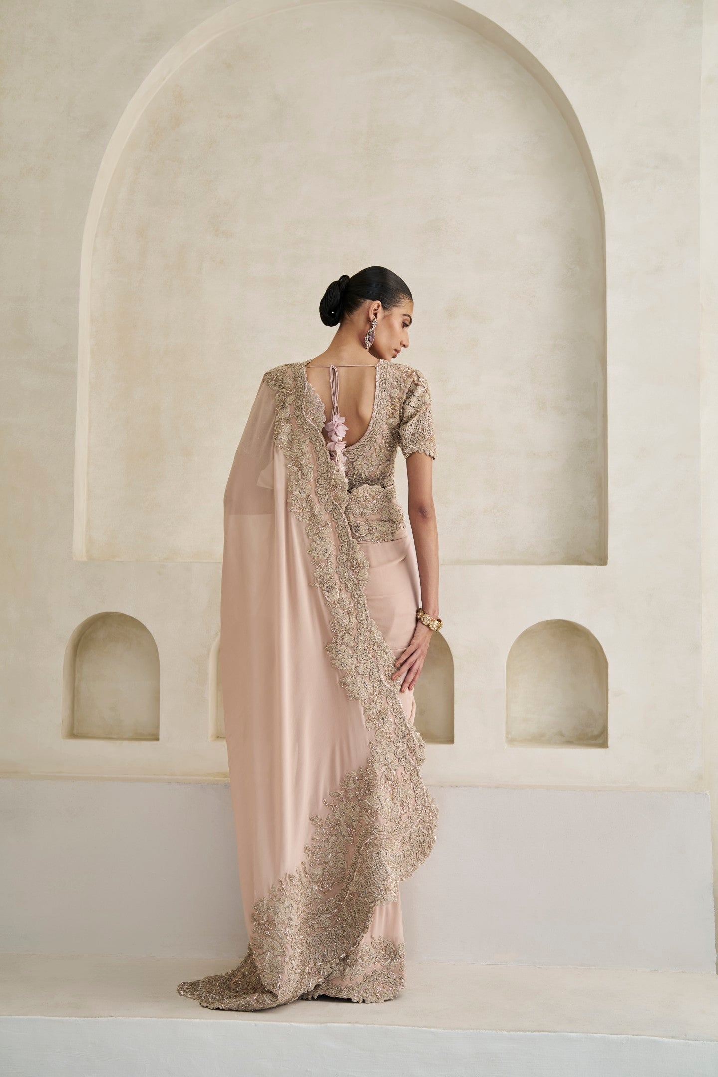 Mystic Vale Saree And Blouse Set