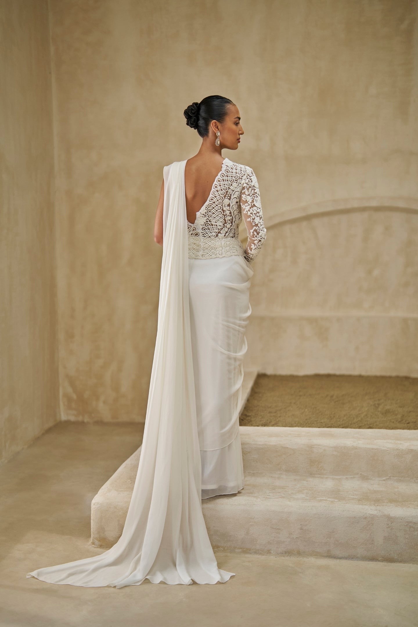 Orchid Realm Saree And Blouse Set