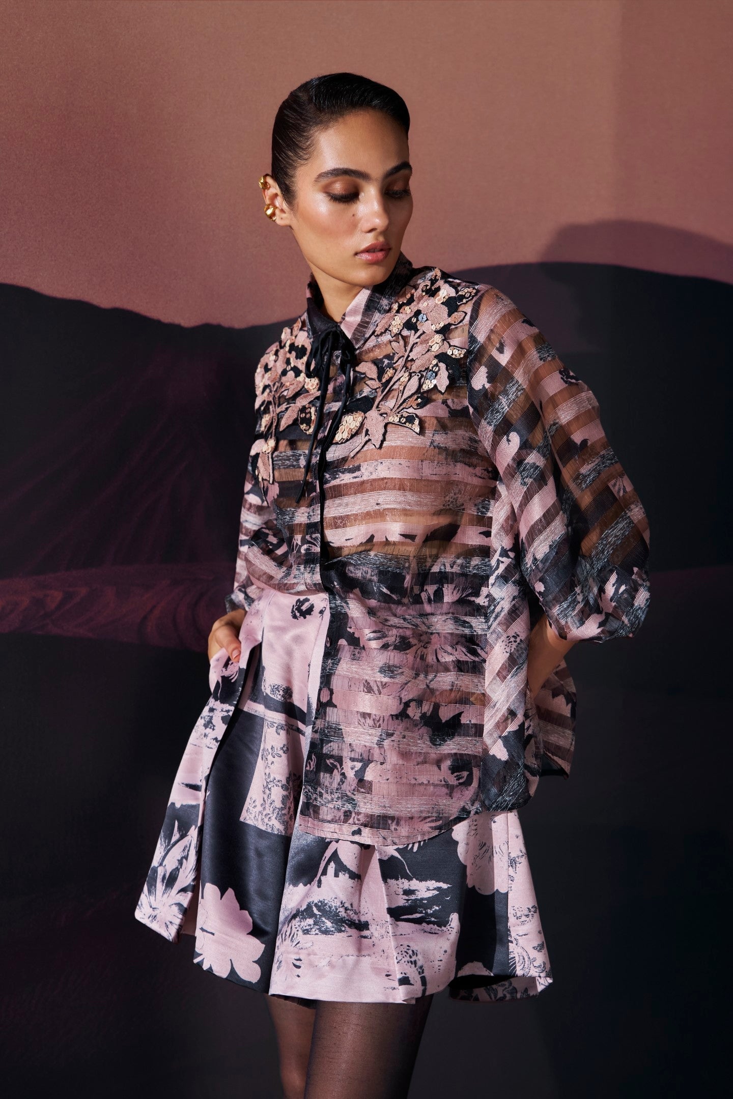 Araquis Blush Veil Poet Top