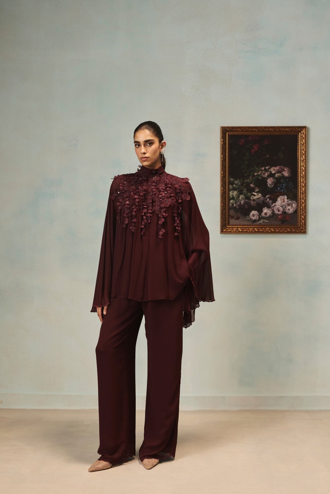The Amora Flare-Sleeve Set