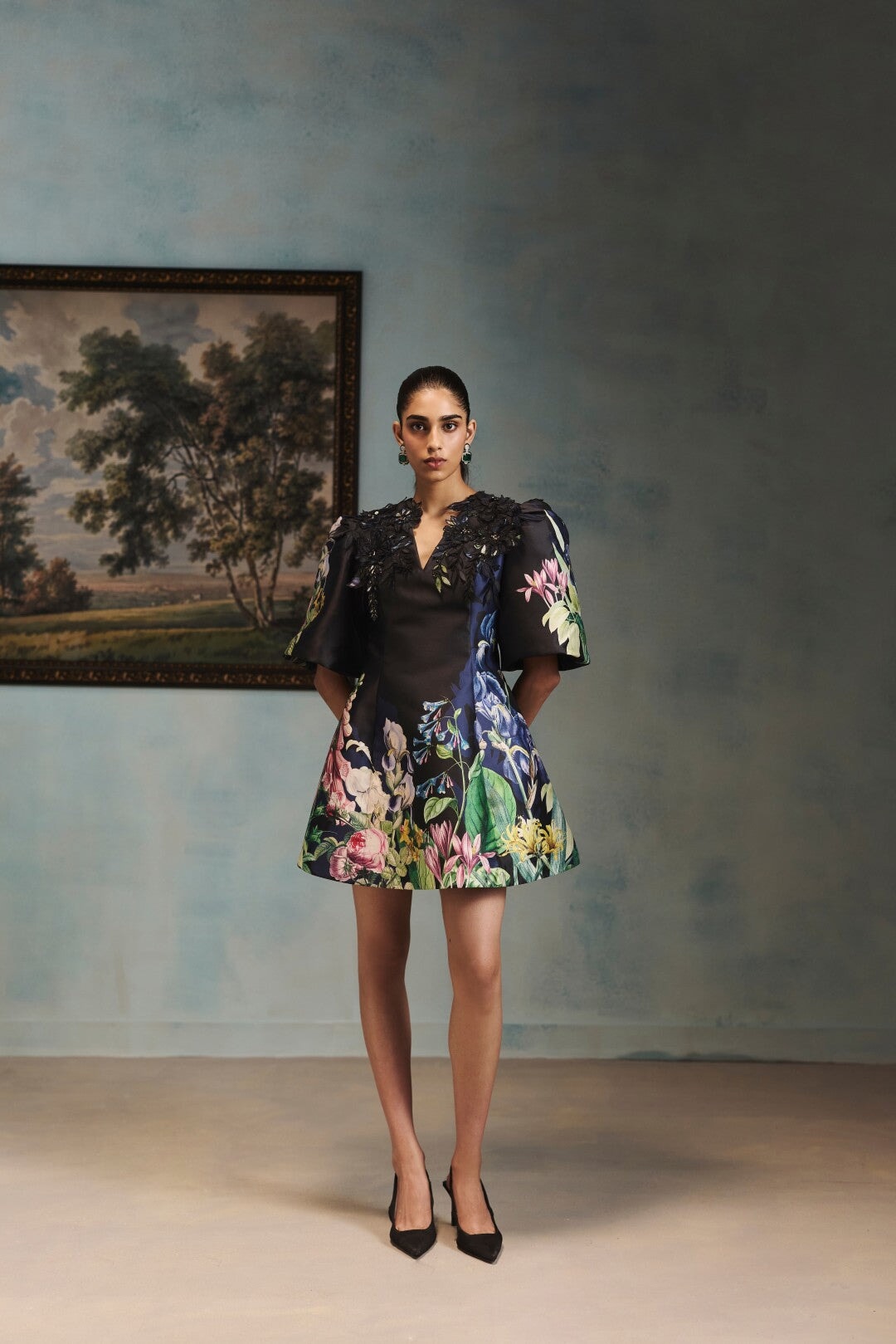 The Iris Meadow Structured Dress
