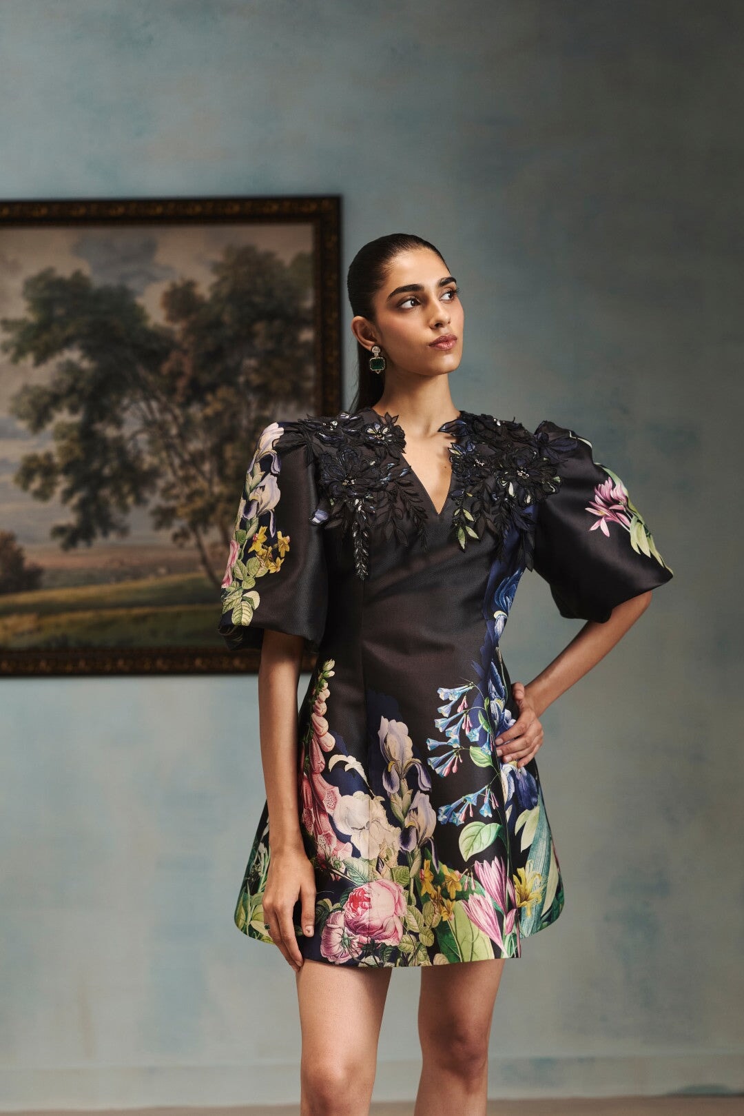 The Iris Meadow Structured Dress