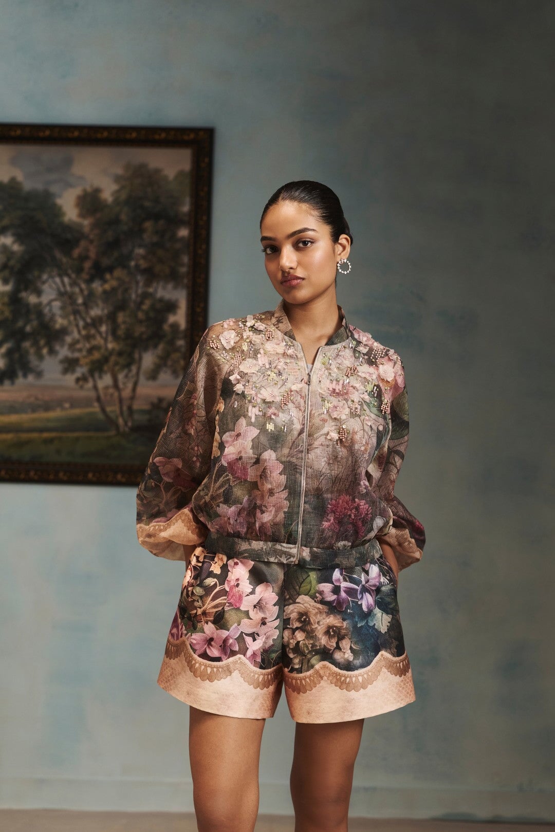 The Blossom Bomber and Shorts Set