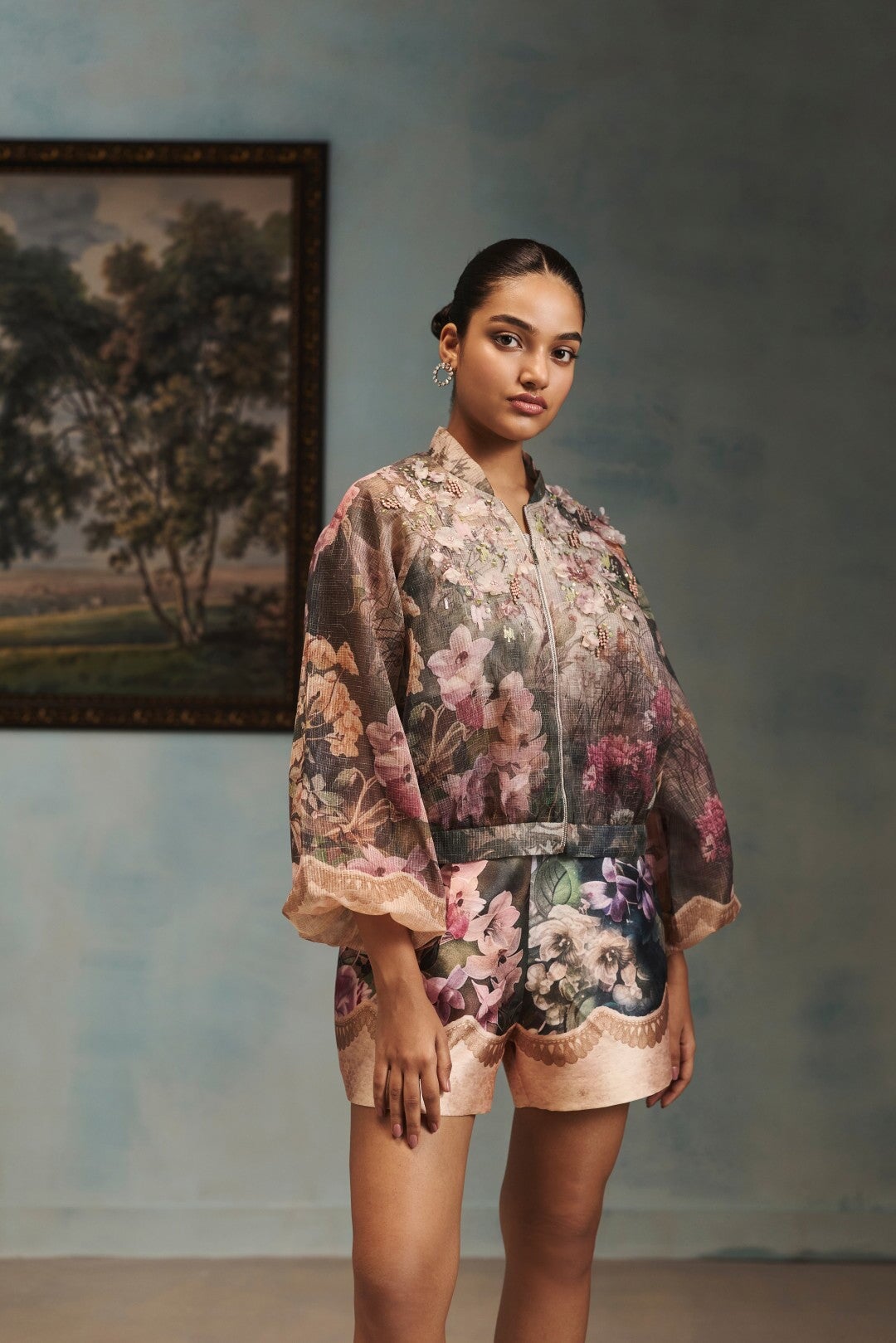 The Blossom Bomber and Shorts Set