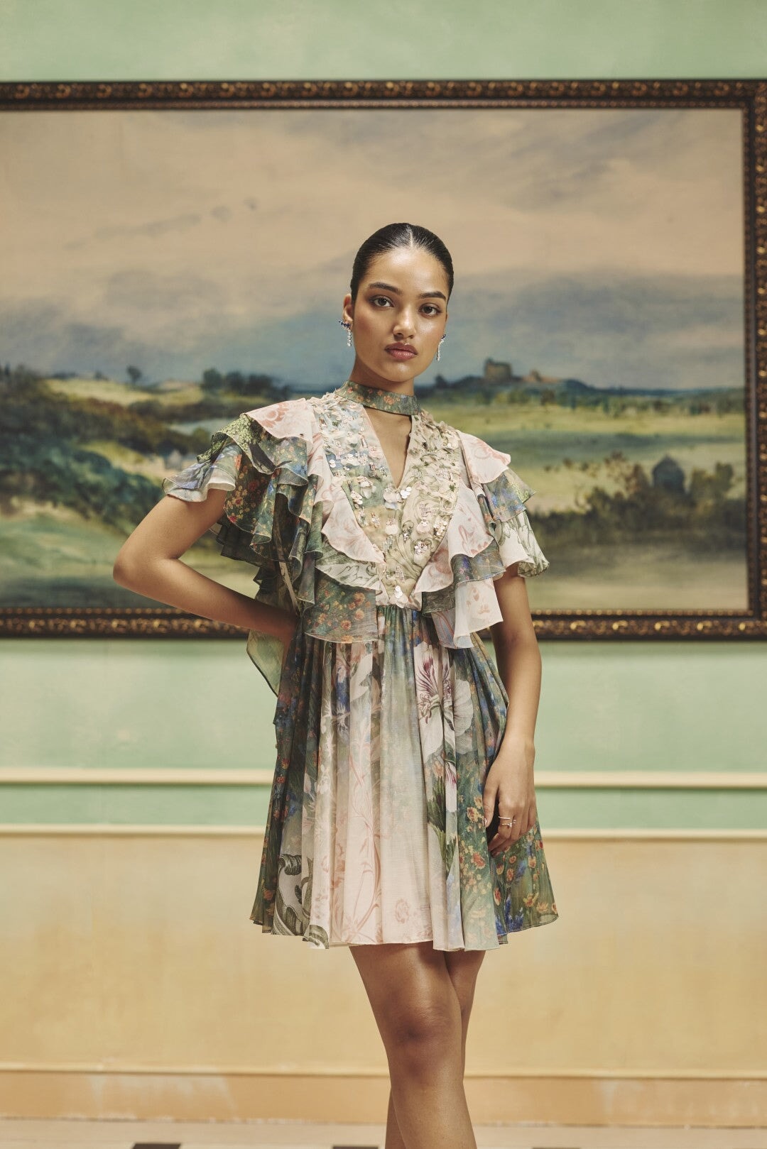 The Sage Garden Ruffle Dress