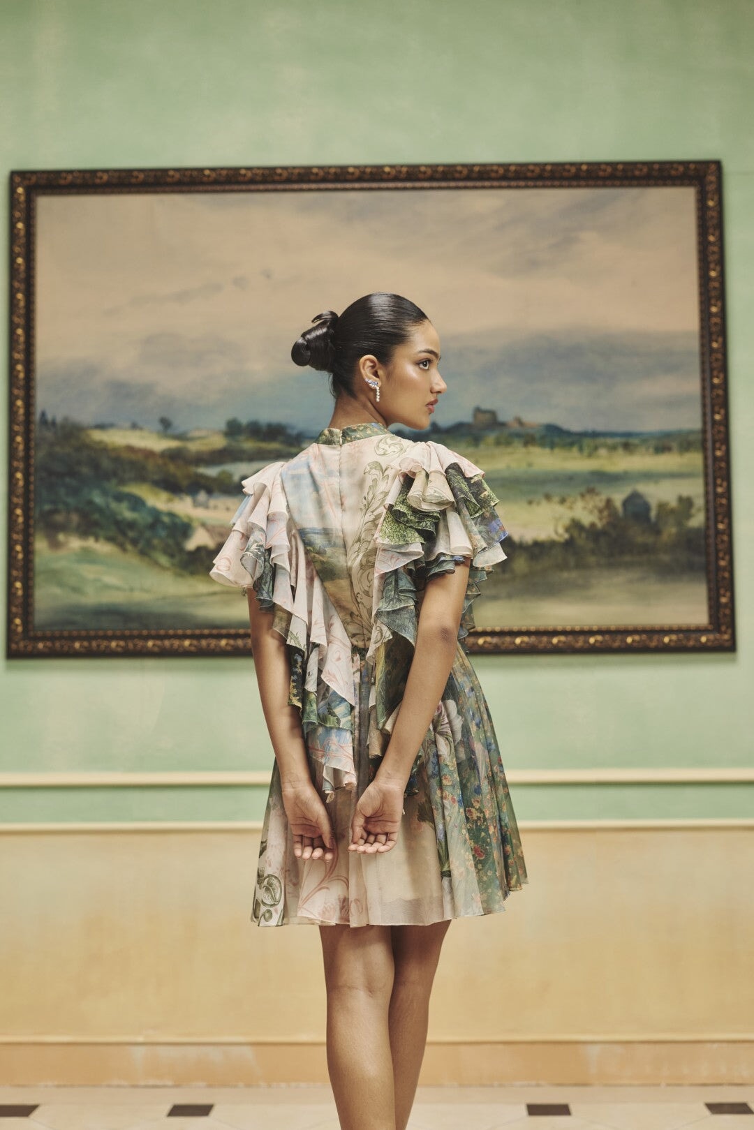 The Sage Garden Ruffle Dress