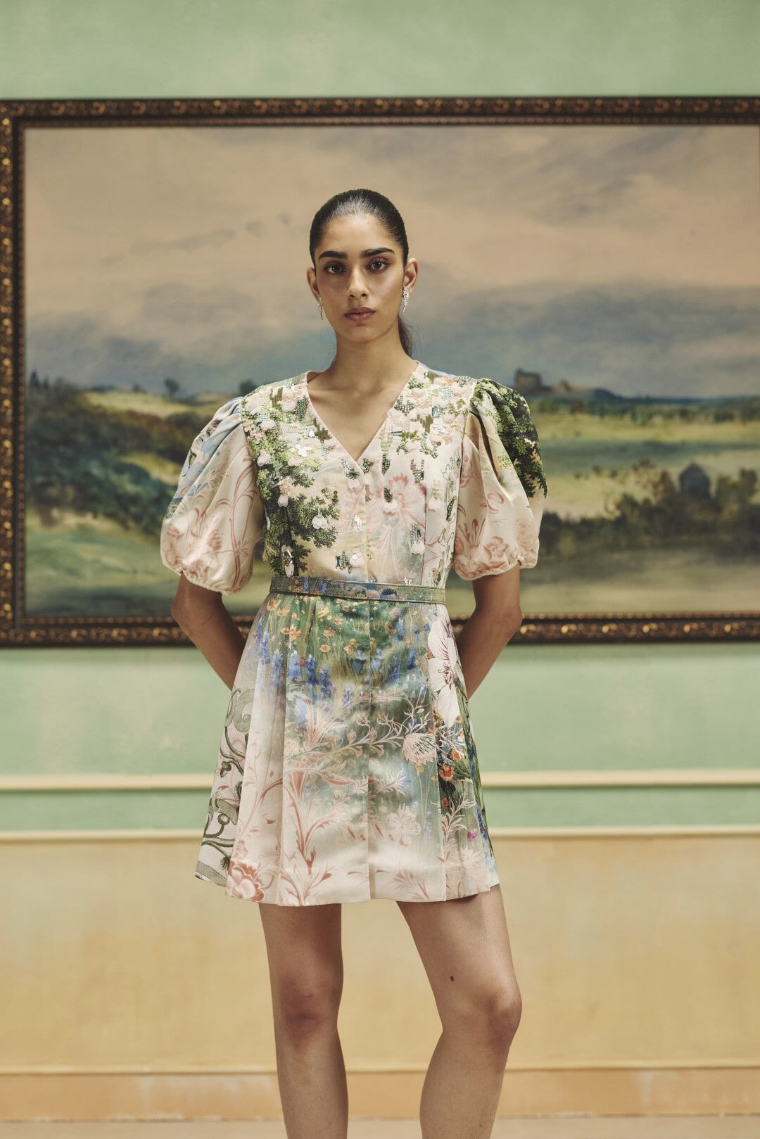 The Sage Garden Mini Dress
