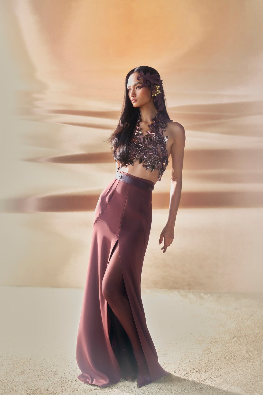 Araquis Rippled Spice Skirt
