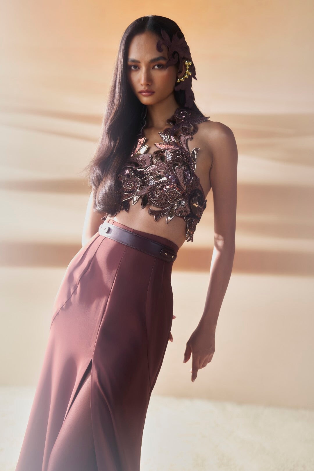 Araquis Rippled Spice Skirt