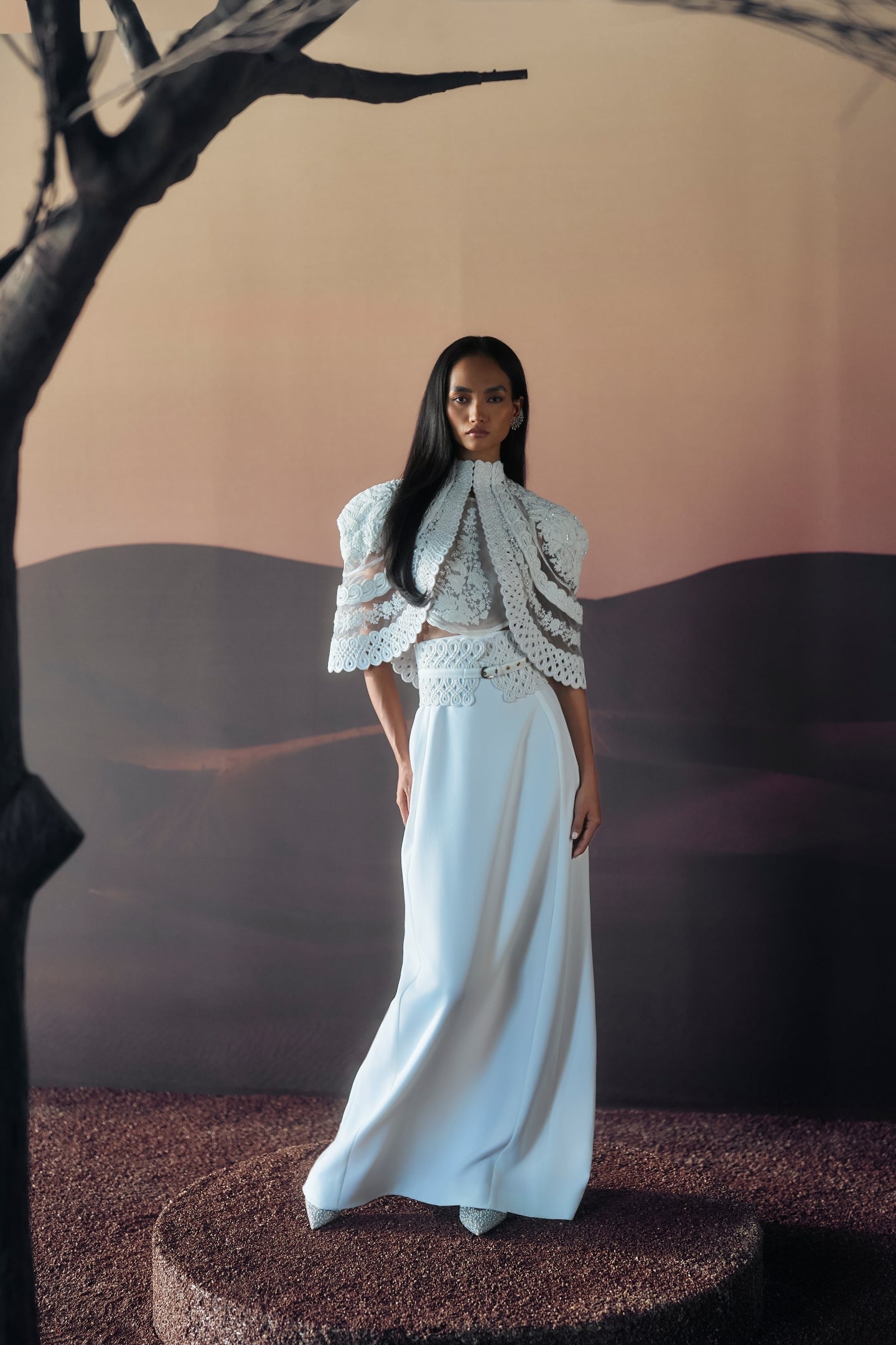 Ornate Bloom Cape Set