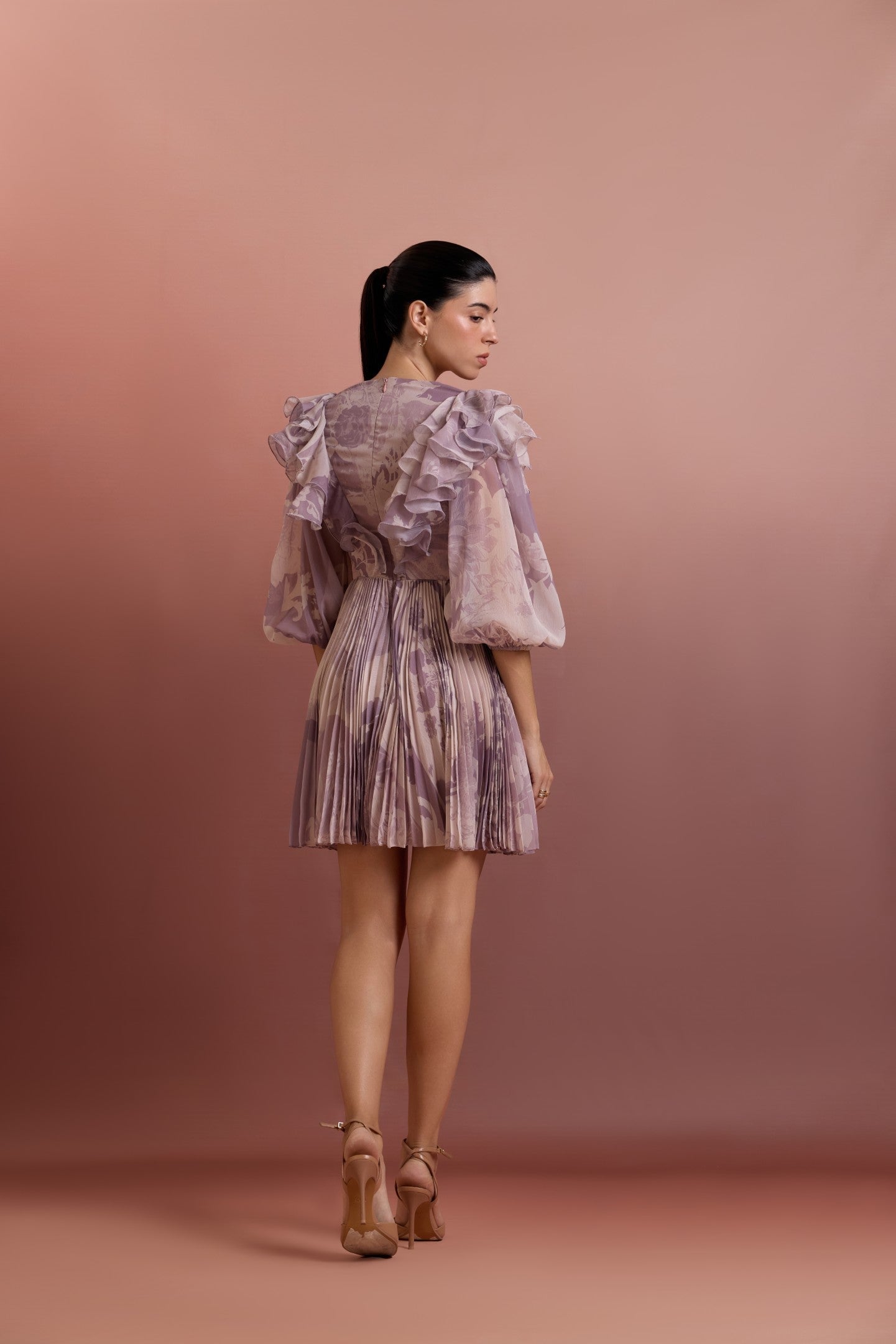 ARTISIMO EMBELLISHED CUT-OUT MINI DRESS