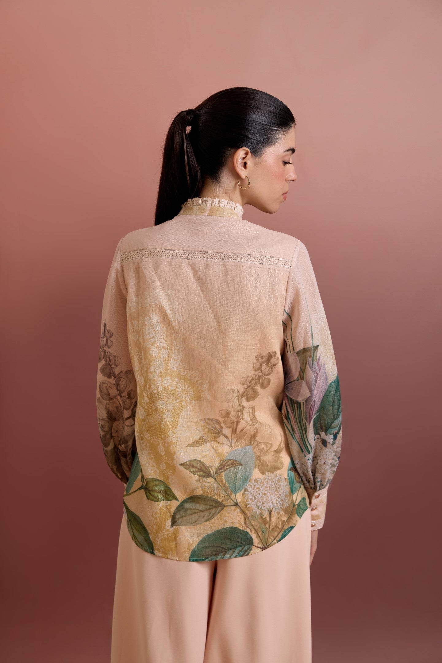 SNOWING FRONT OPEN RELAXED FIT SHIRT