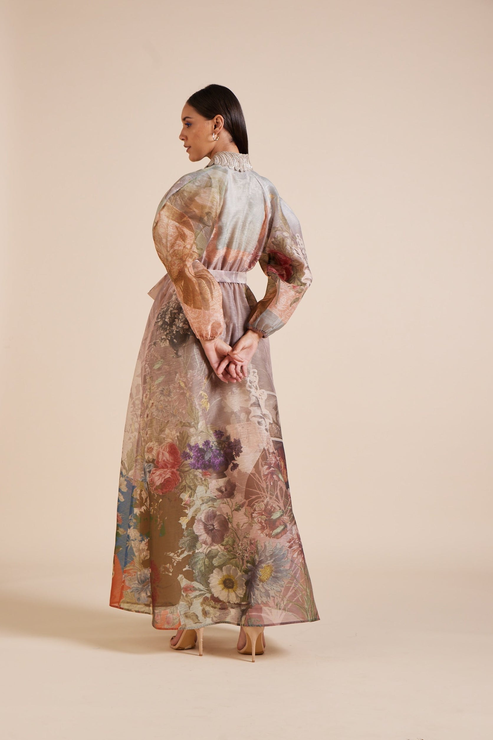 Zinia Baloon sleeve Maxi Dress