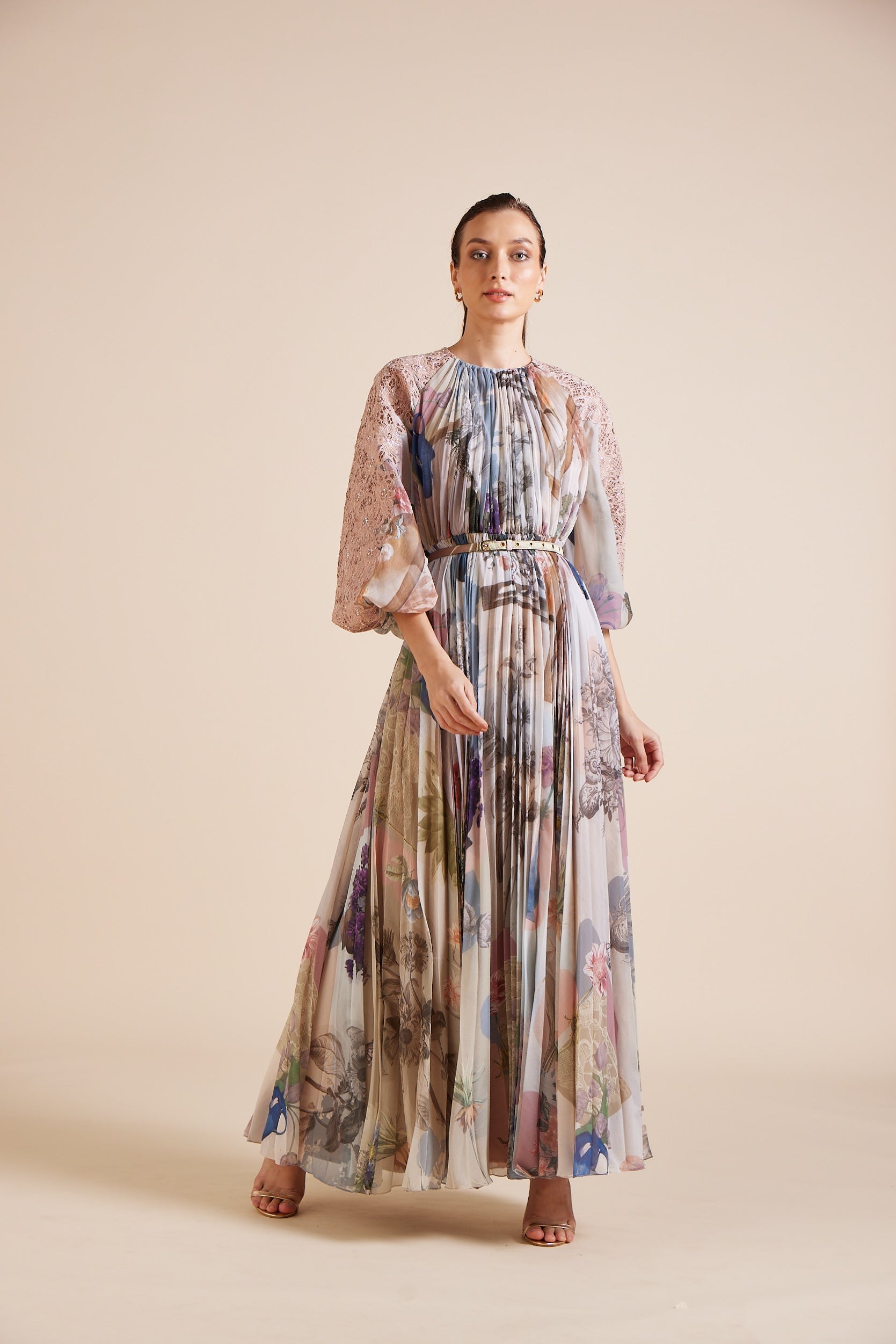 Emila Pleated Maxi Dress