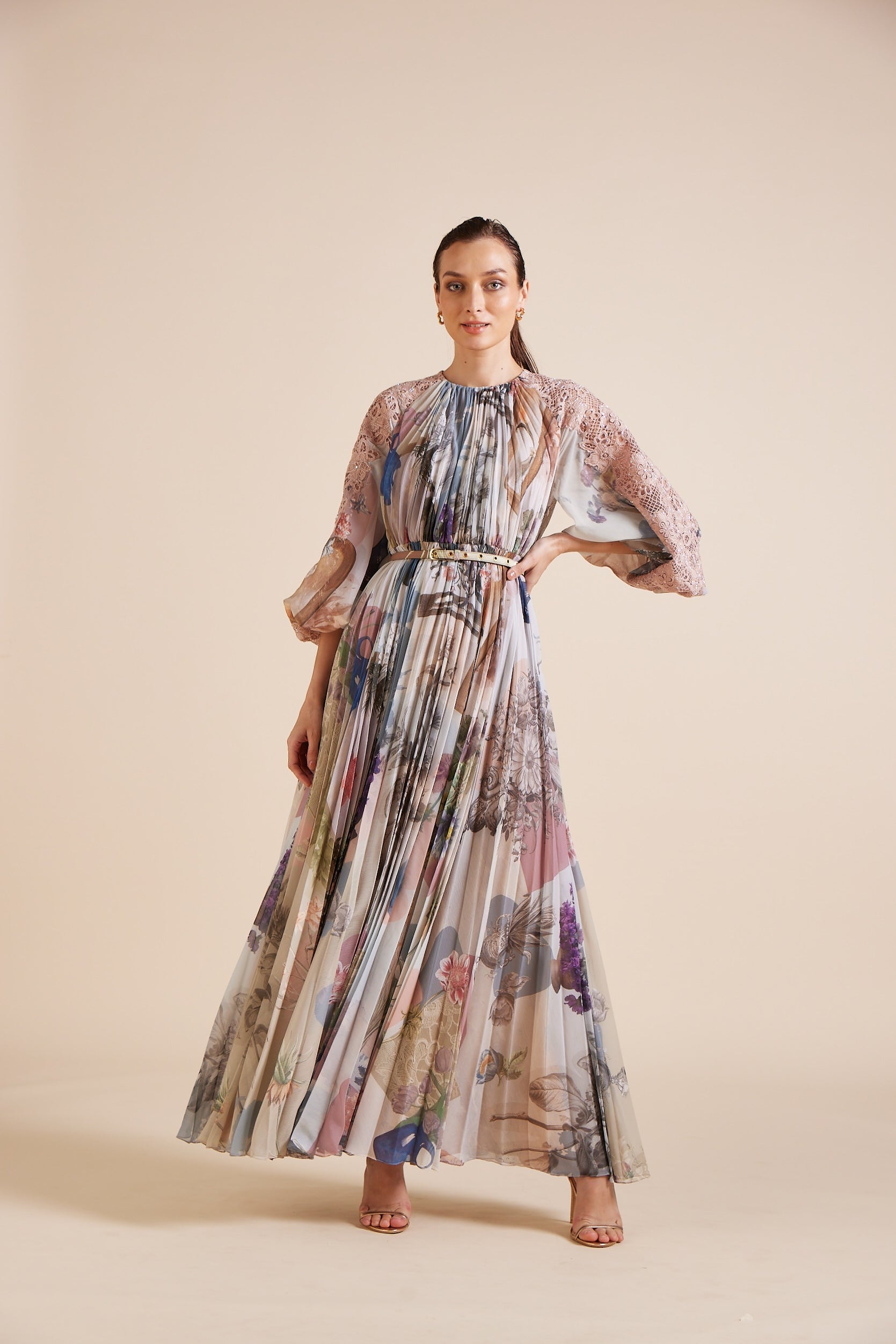 Emila Pleated Maxi Dress