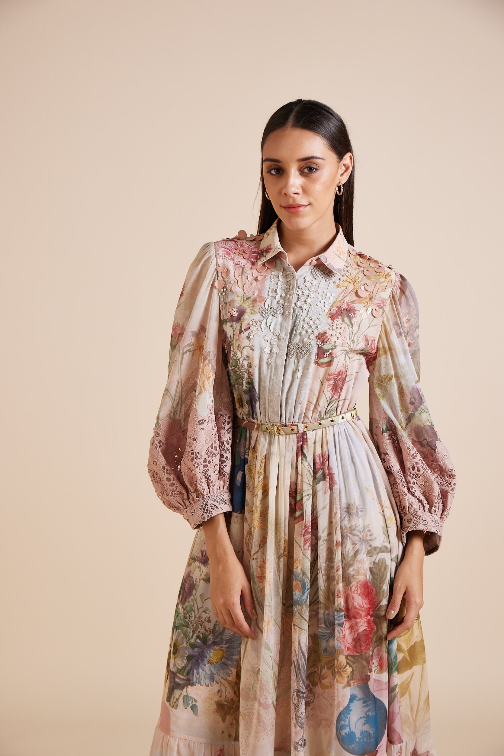 Elke Coral Maxi Dress