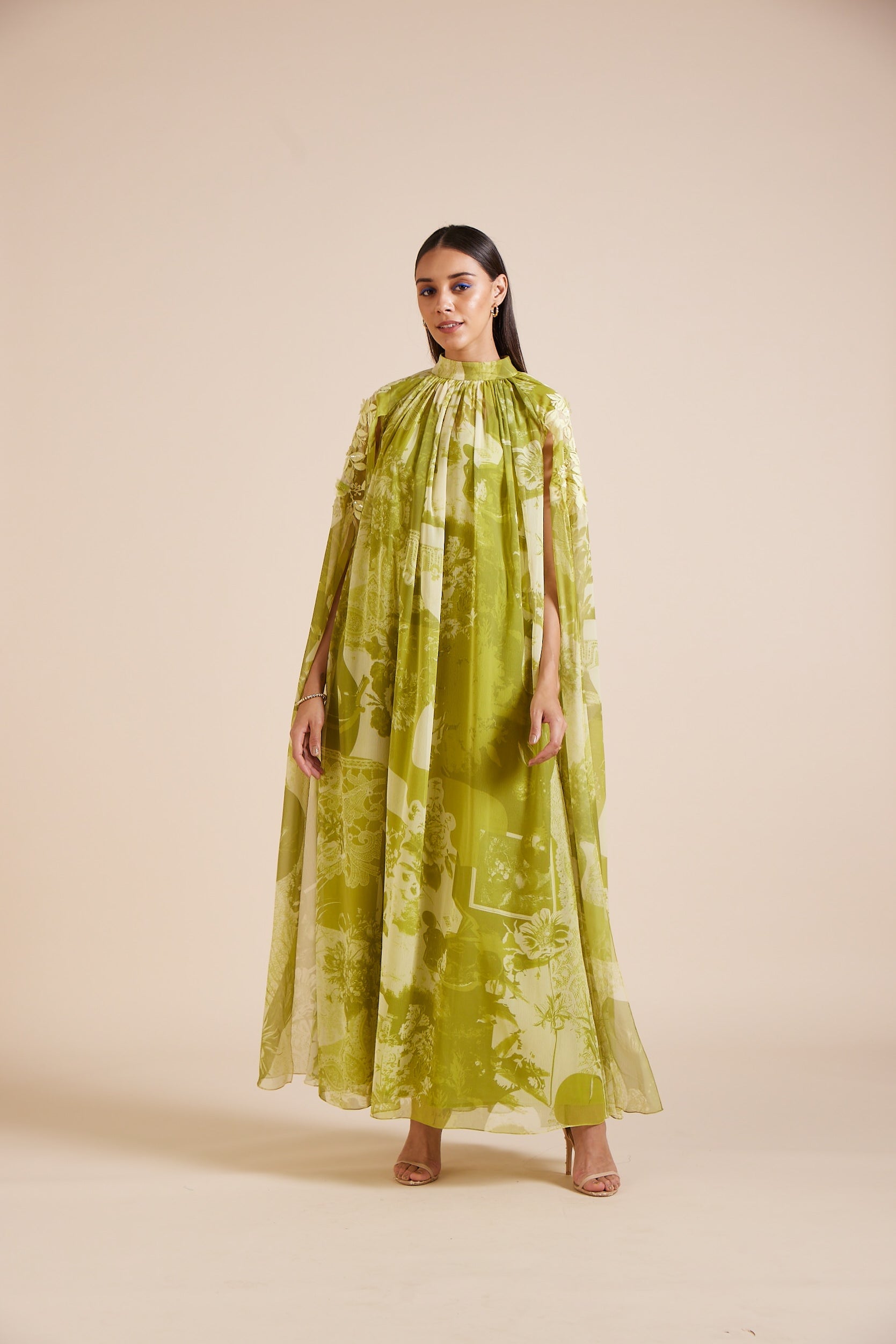 Alba Open Sleeve Maxi Dress