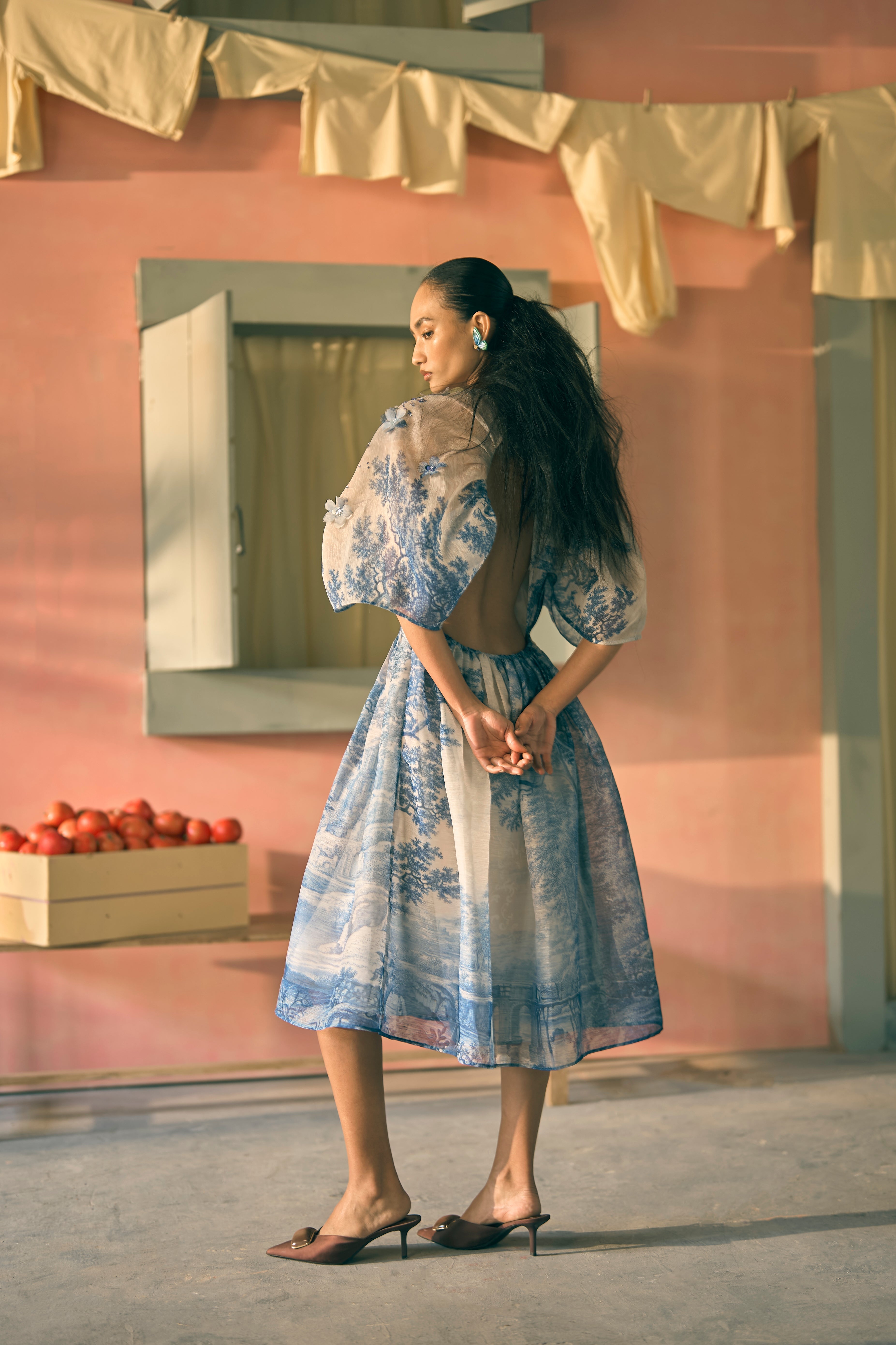 Porto Tintic Toile Dress