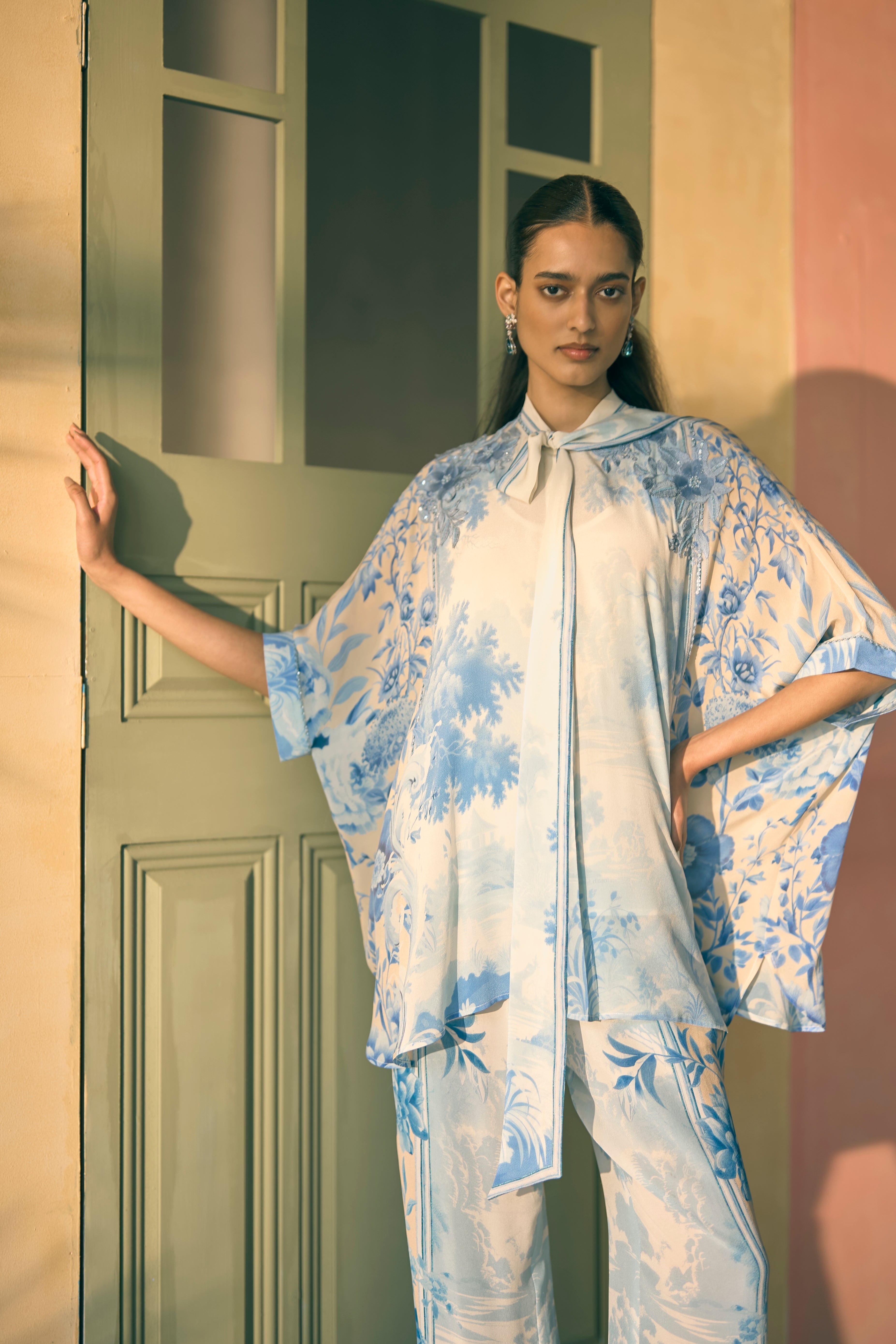 Porto Lapis Lattice Tunic And Pants