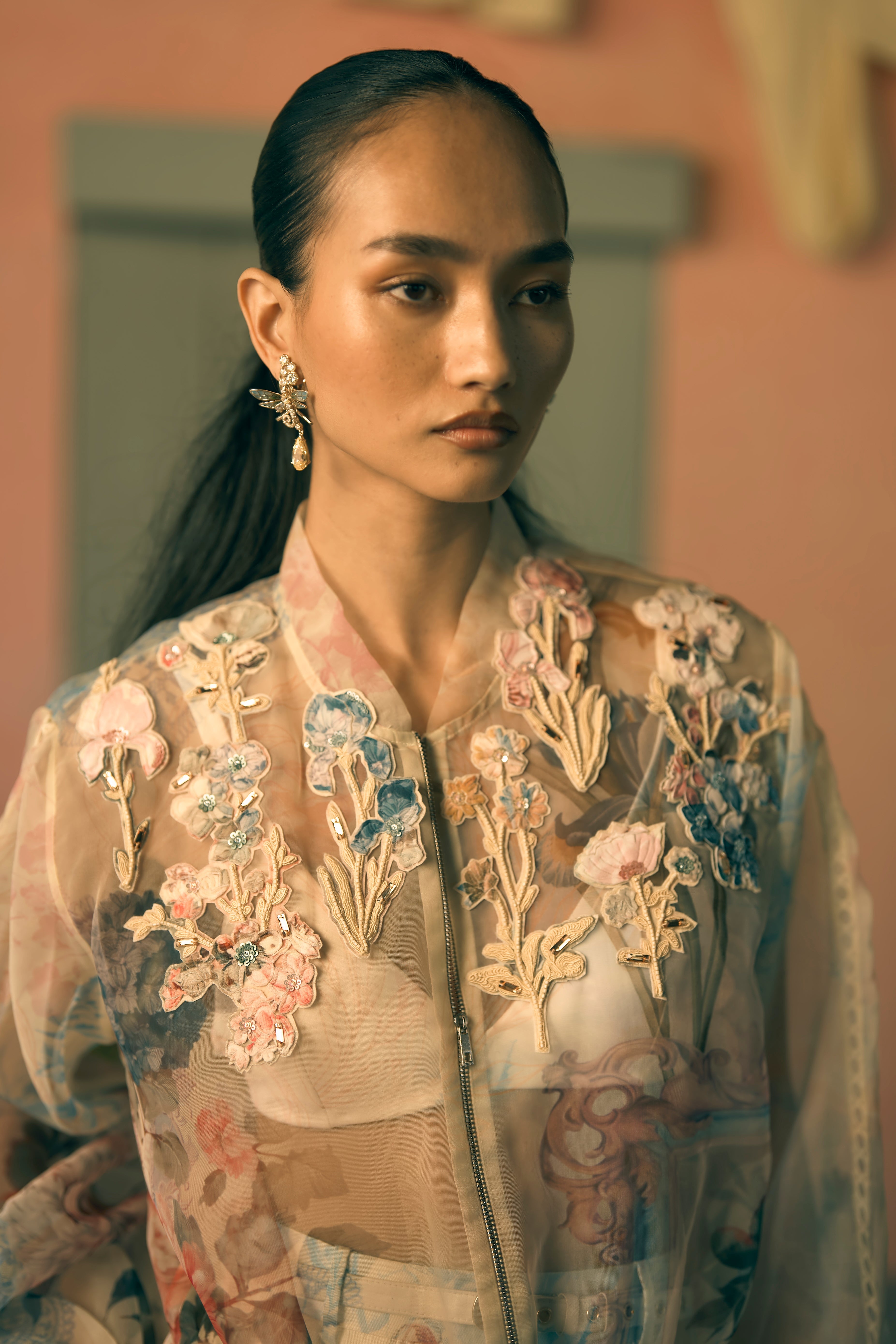 Porto Honeyed Haze Zip-Up Jacket And Skorts