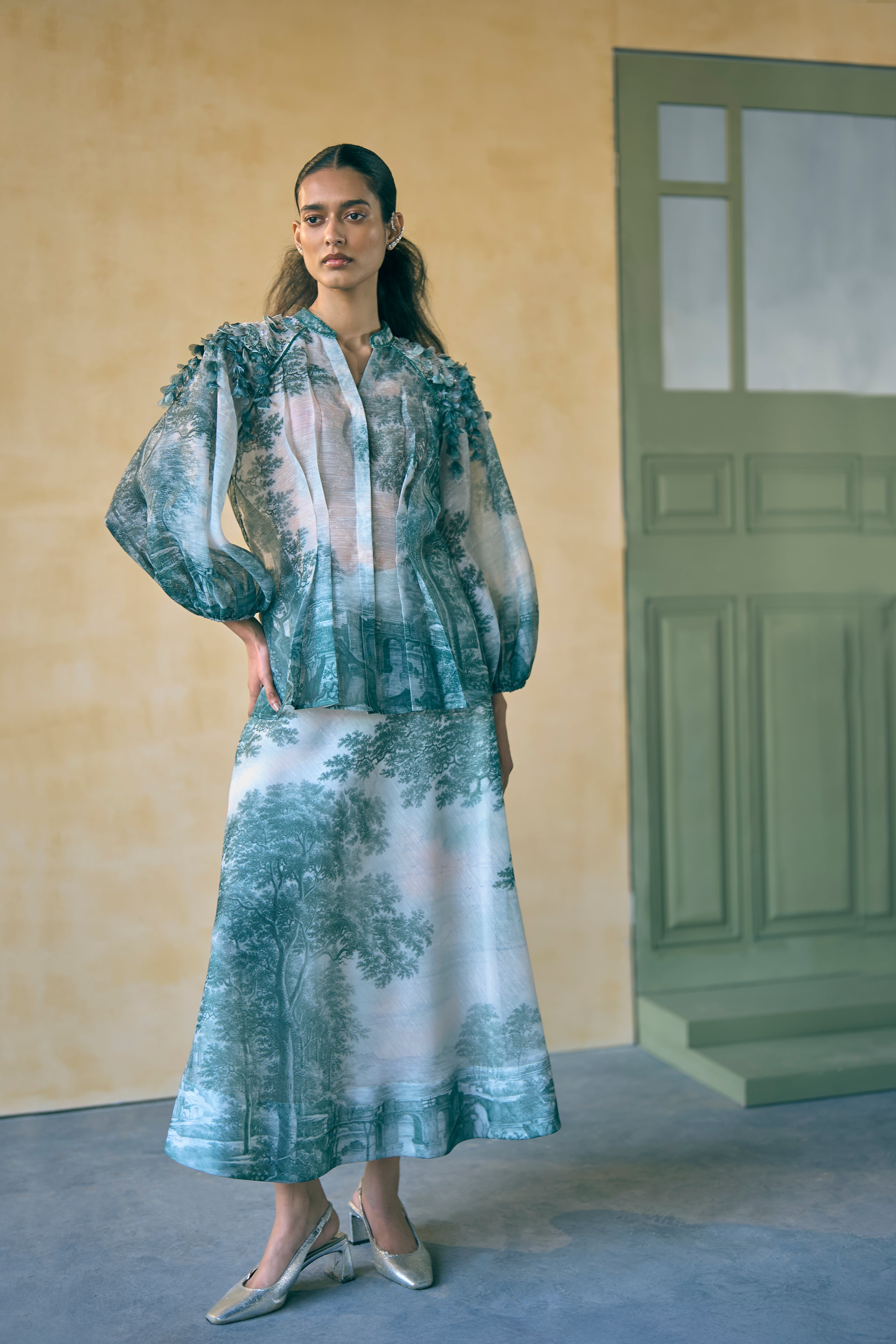 Porto Moss-Lit Mirage Top