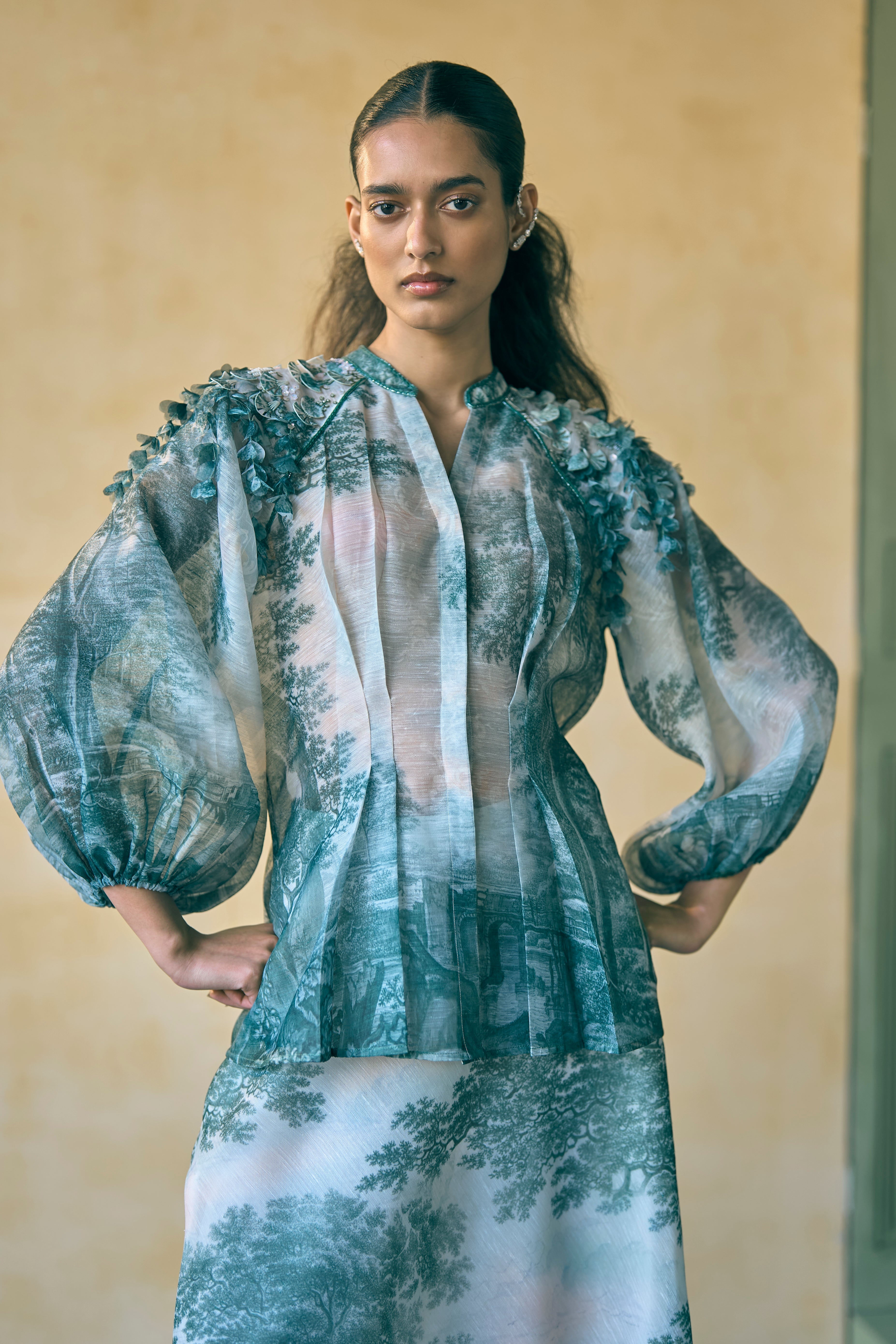 Porto Moss-Lit Mirage Top