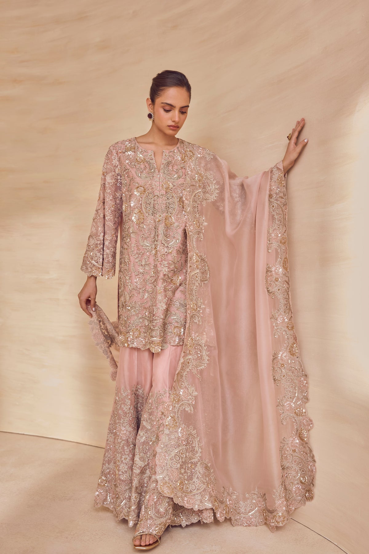 Blushwood Sequined Sharara Set