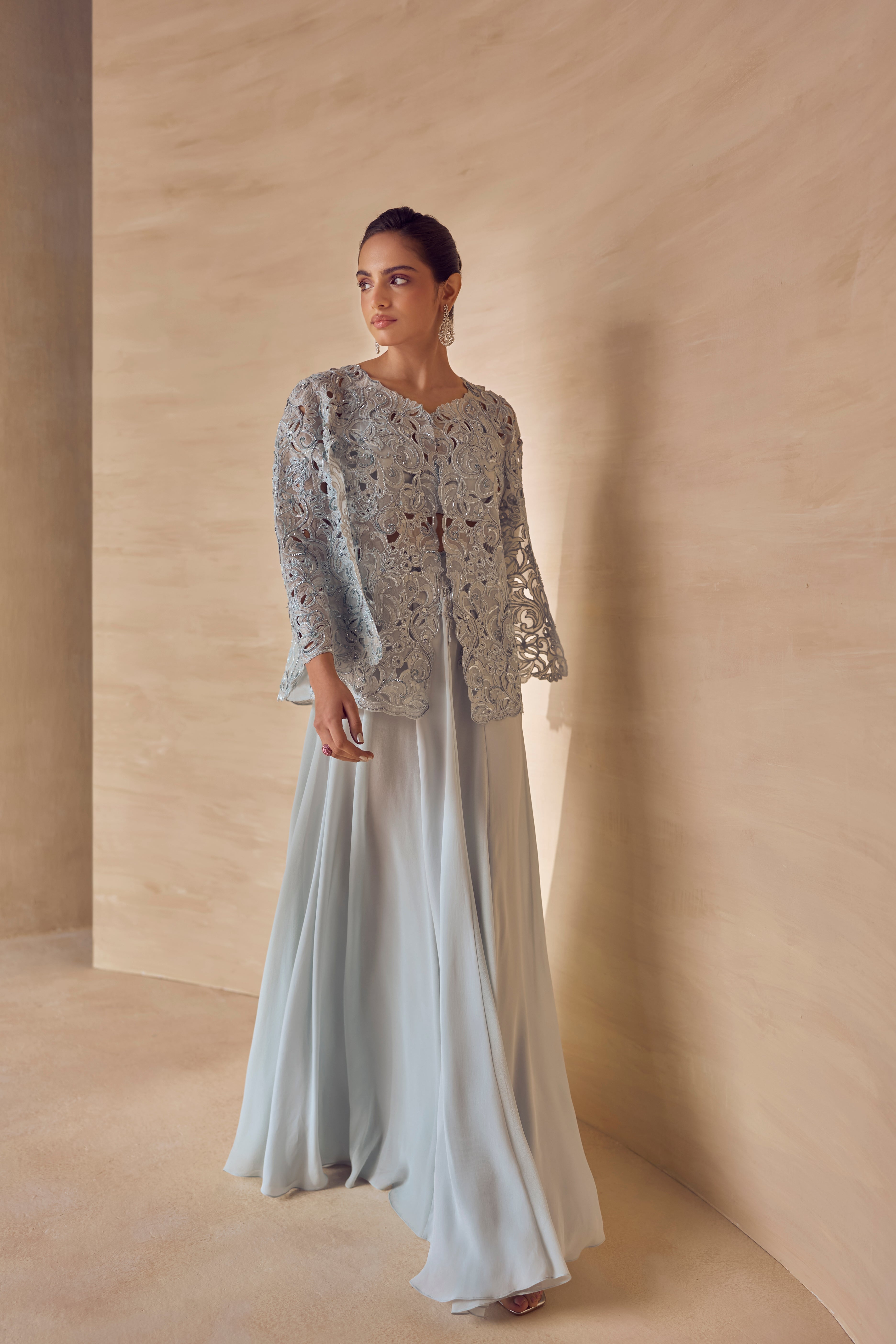 Frosted Nacre Jacket Set