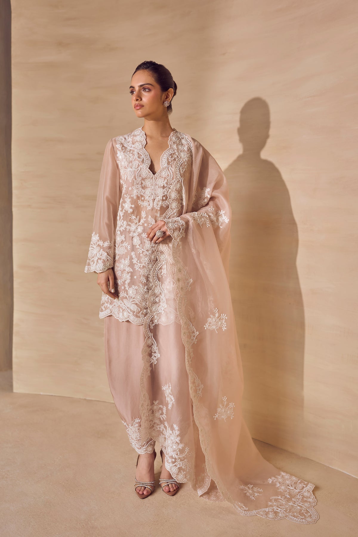 Champagne Petal Kurta Set