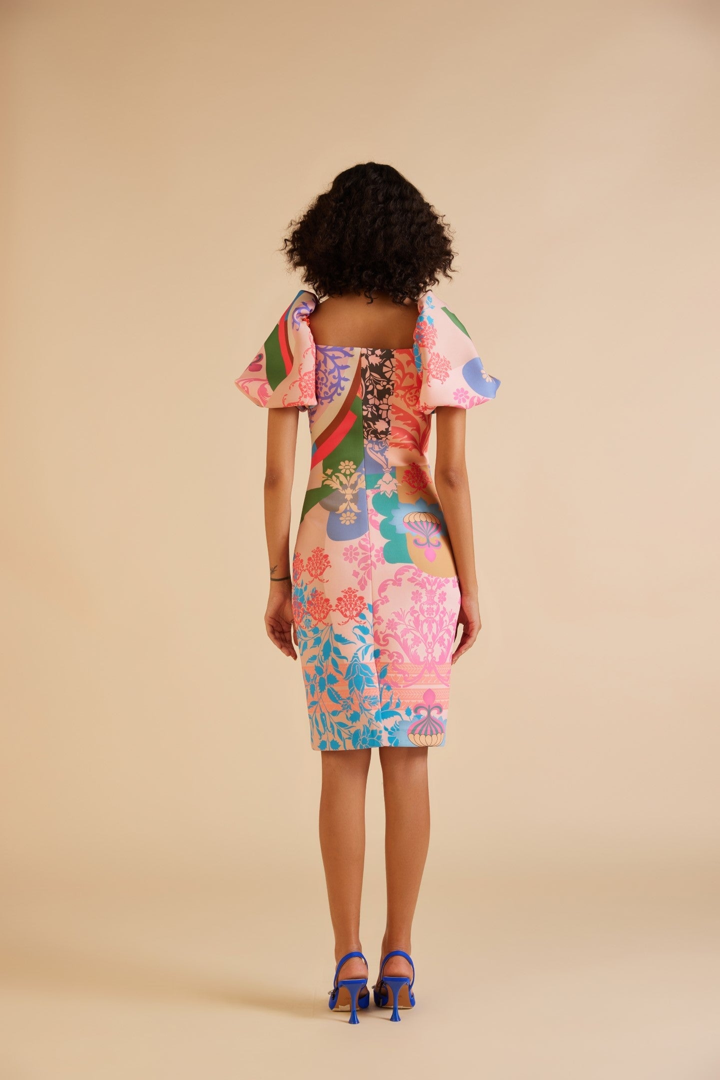 ORNAMENT SHEATH DRESS