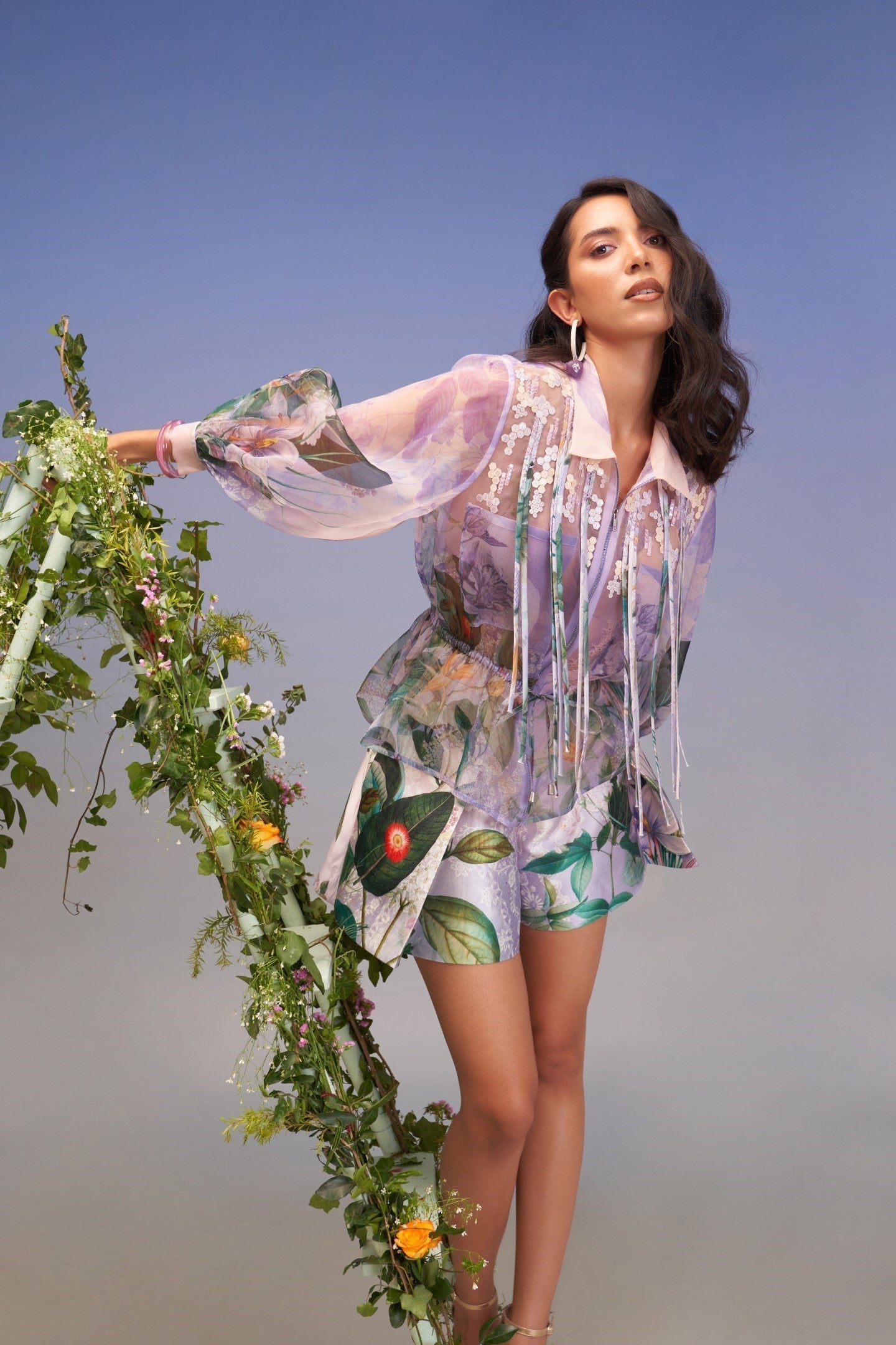 SNOWDROP EMBELLISHED JACKET
