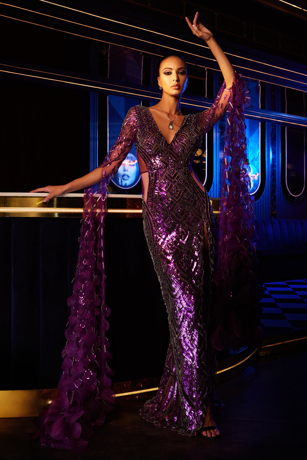 CARAT TYRIAN PURPLE GOWN