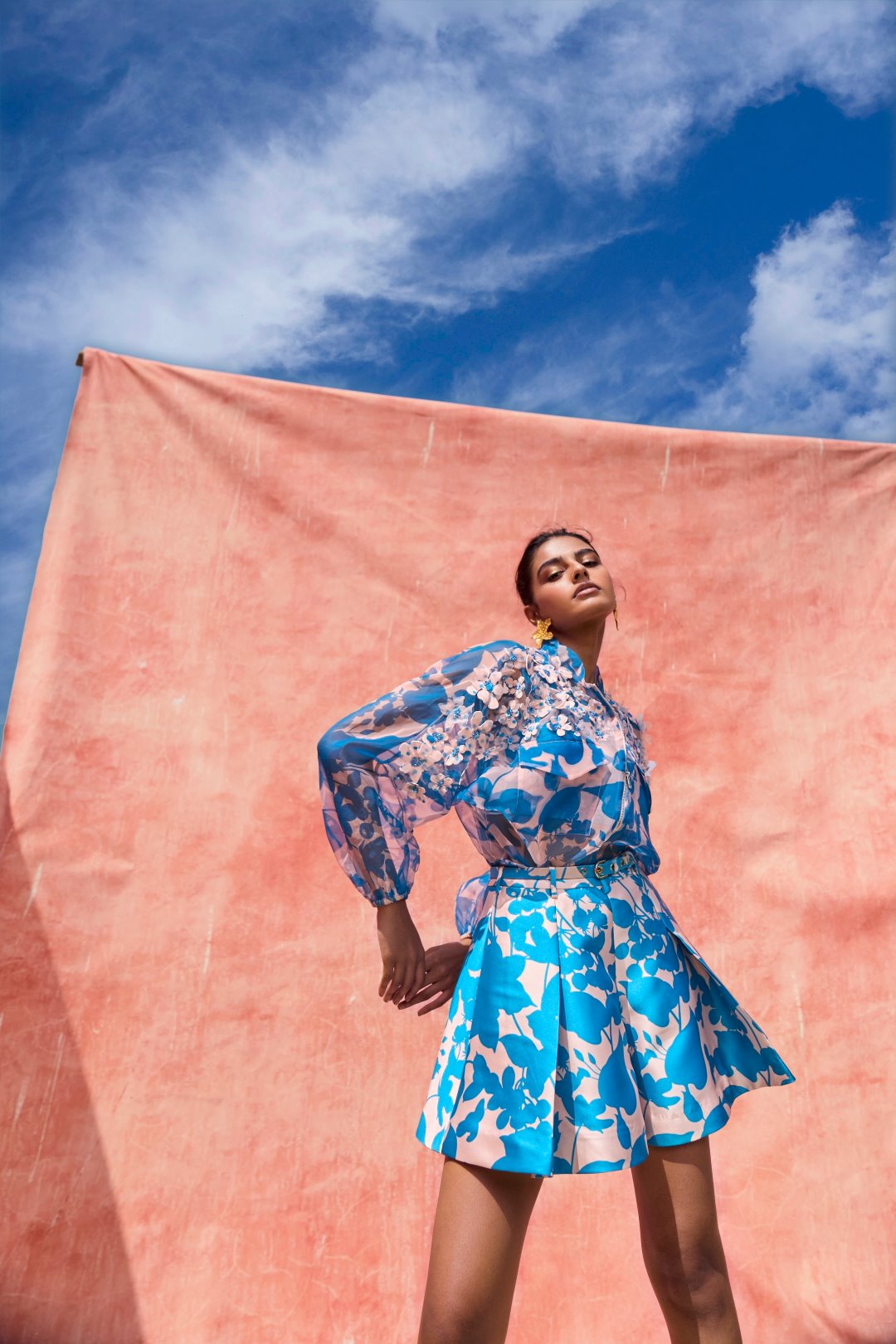 Cleo Sheer Bomber Jacket