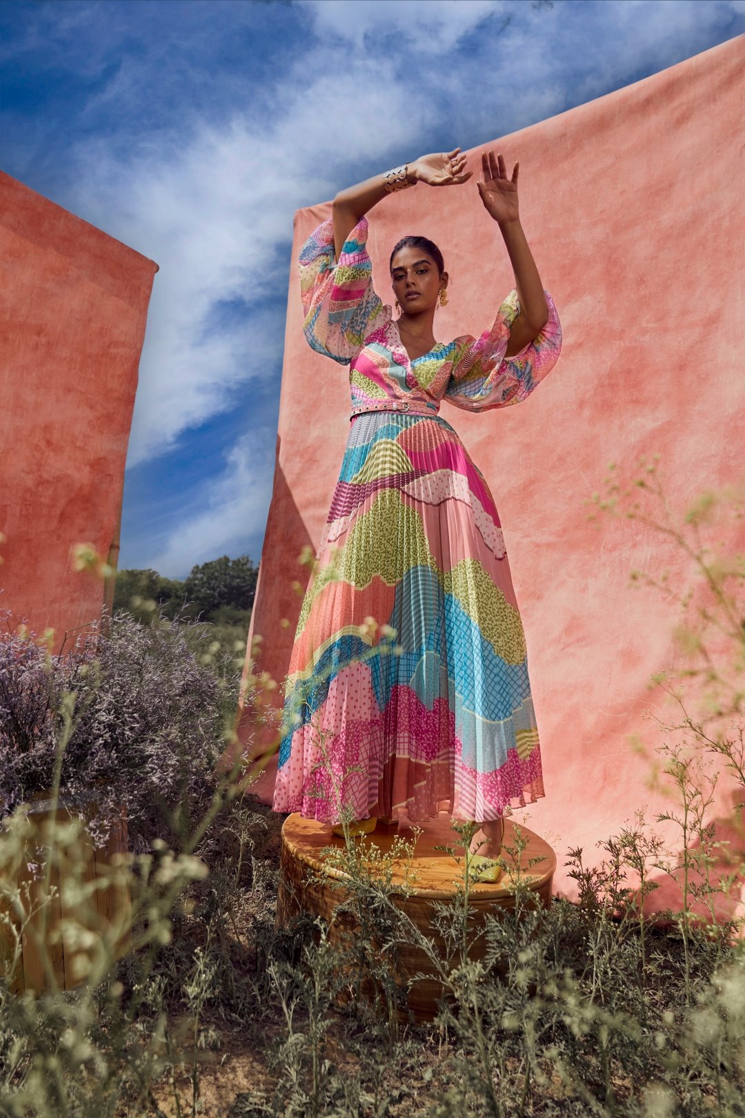 Dune Pleated Maxi