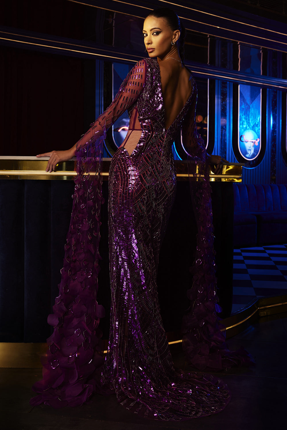 CARAT TYRIAN PURPLE GOWN