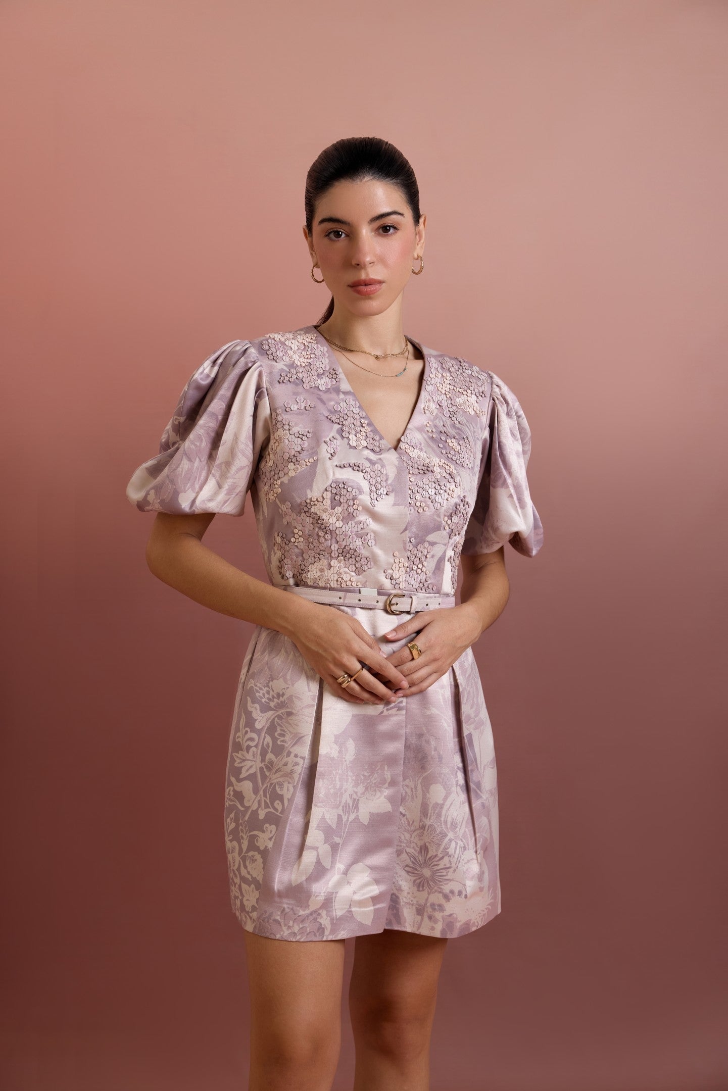 ARTISIMO FIT-AND-FLARE SIGNATURE DRESS
