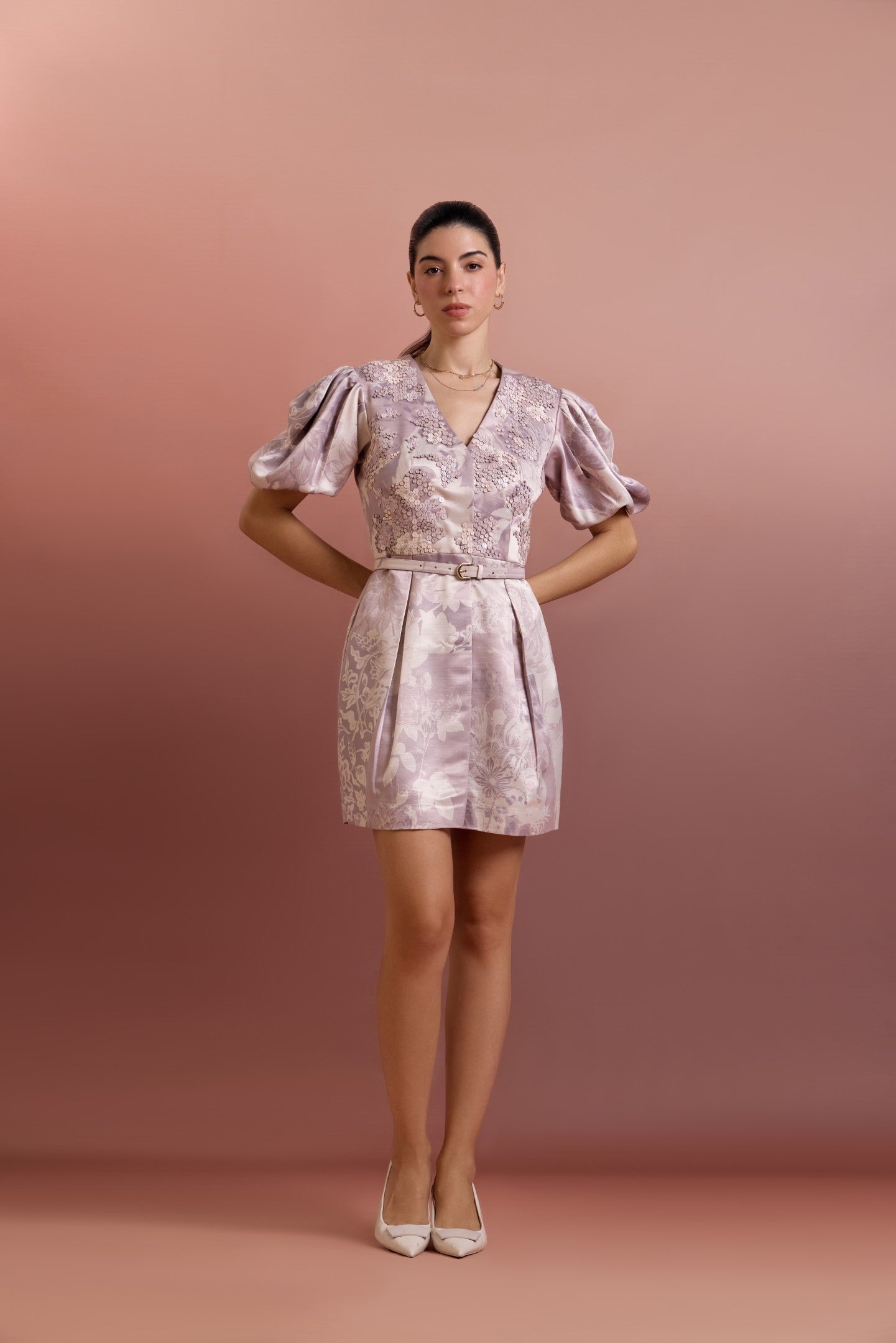 ARTISIMO FIT-AND-FLARE SIGNATURE DRESS